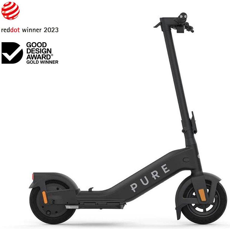 Pure Advance Matte Black Electric Scooter Halfords UK