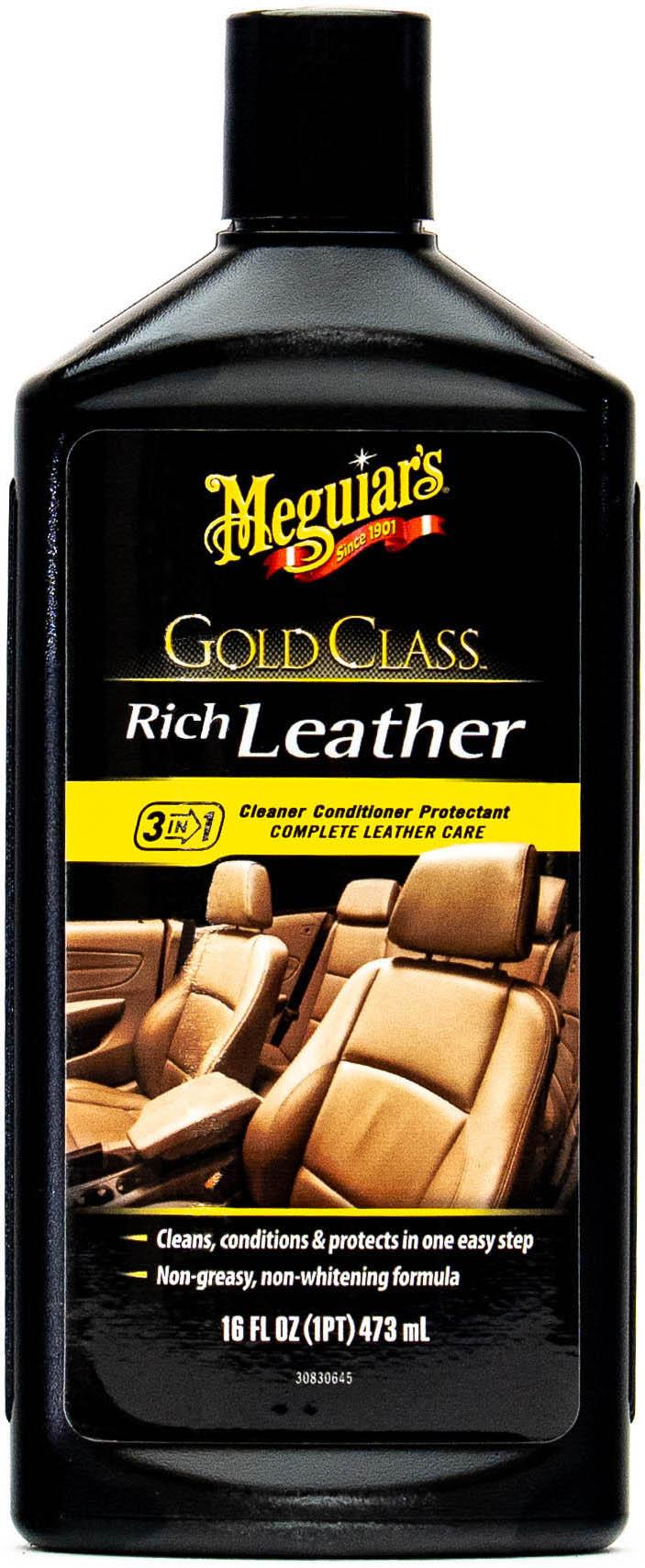 Meguiars Gold Class Rich Leather Cleaner & Conditioner 400ml Halfords UK