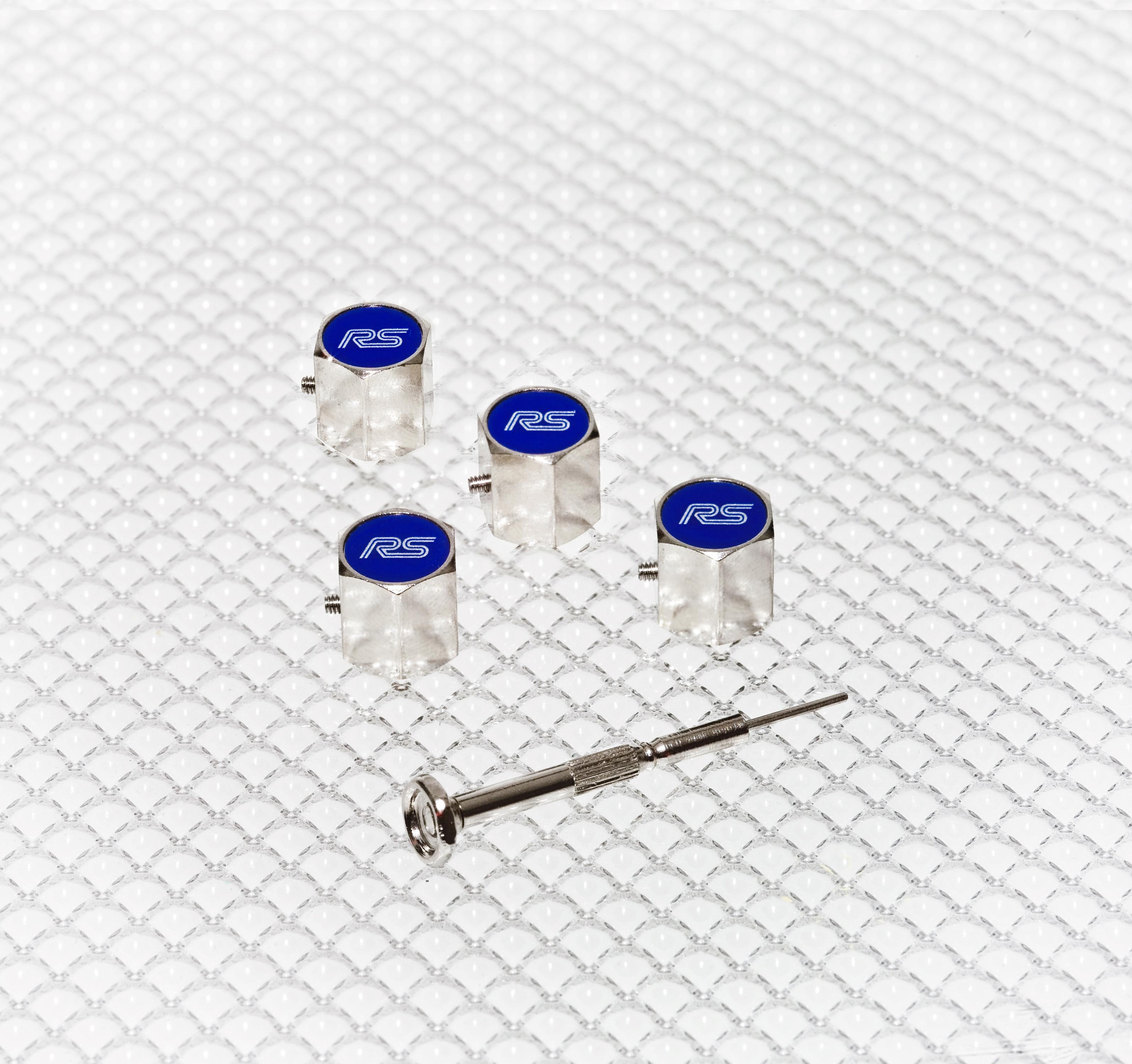 Richbrook Anti Theft Valve Caps RS Logo Halfords UK