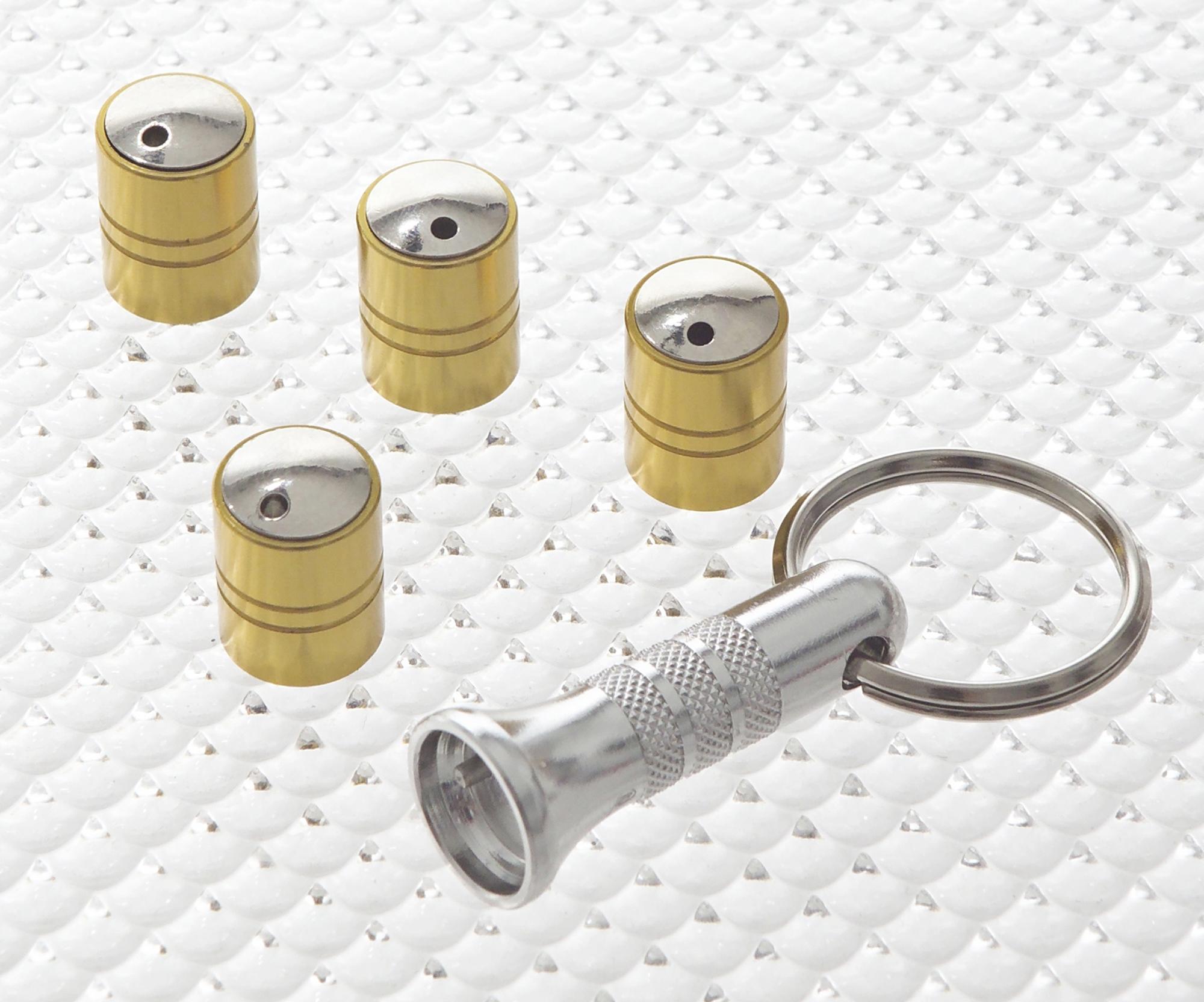 Richbrook Spinning AntiTheft Caps Gold Halfords UK