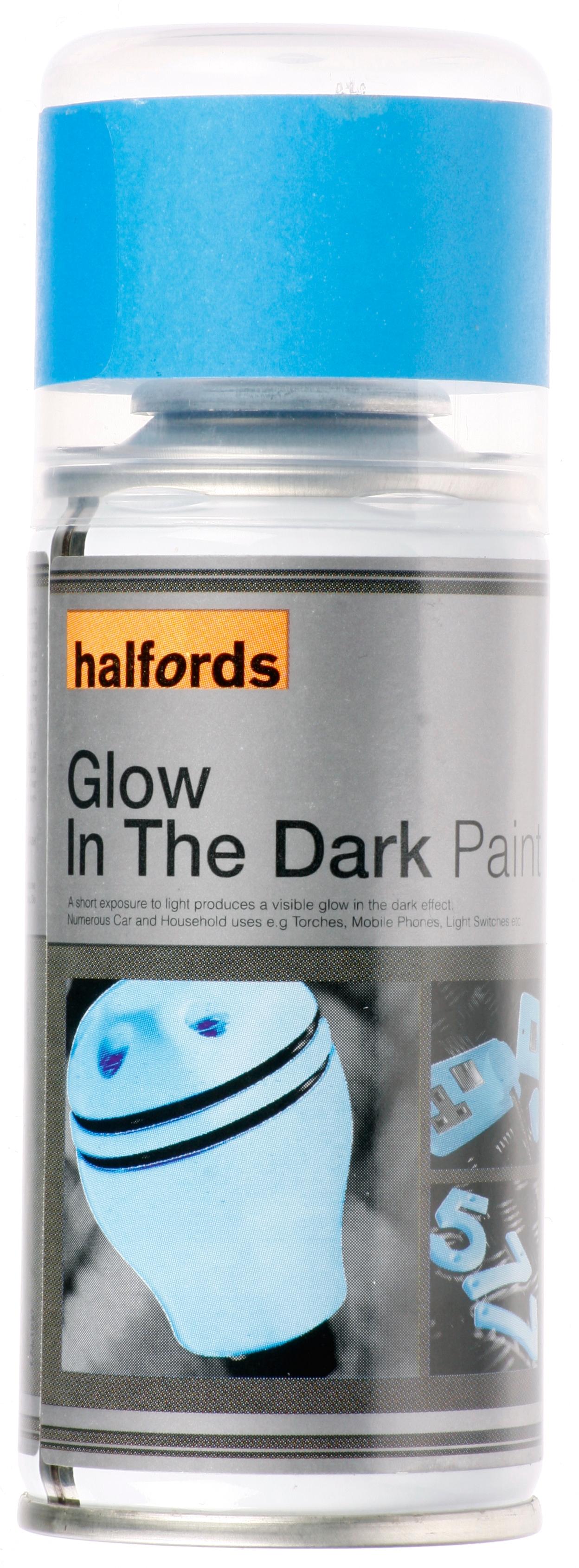 Halfords Glow in the Dark Blue Spray Paint 150ml Halfords UK