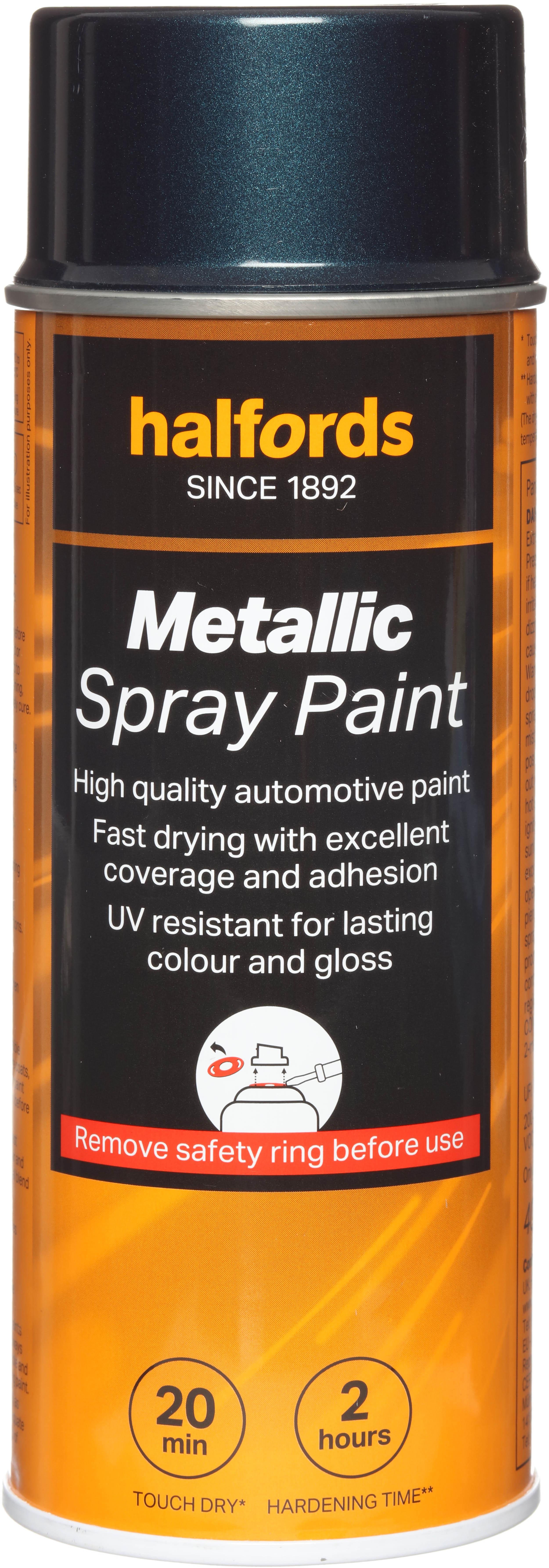 Halfords Green Metallic Car Spray Paint 400ml Halfords UK