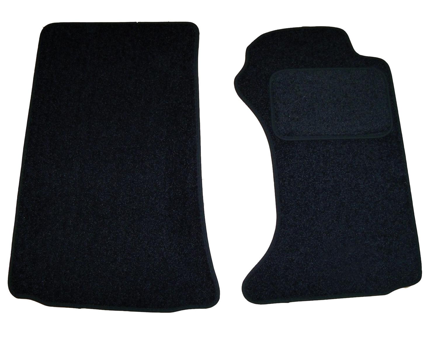 Halfords Advanced Fully Tailored Black Car Mats for Mazda MX5 0615 2 Fixings in Each Mat