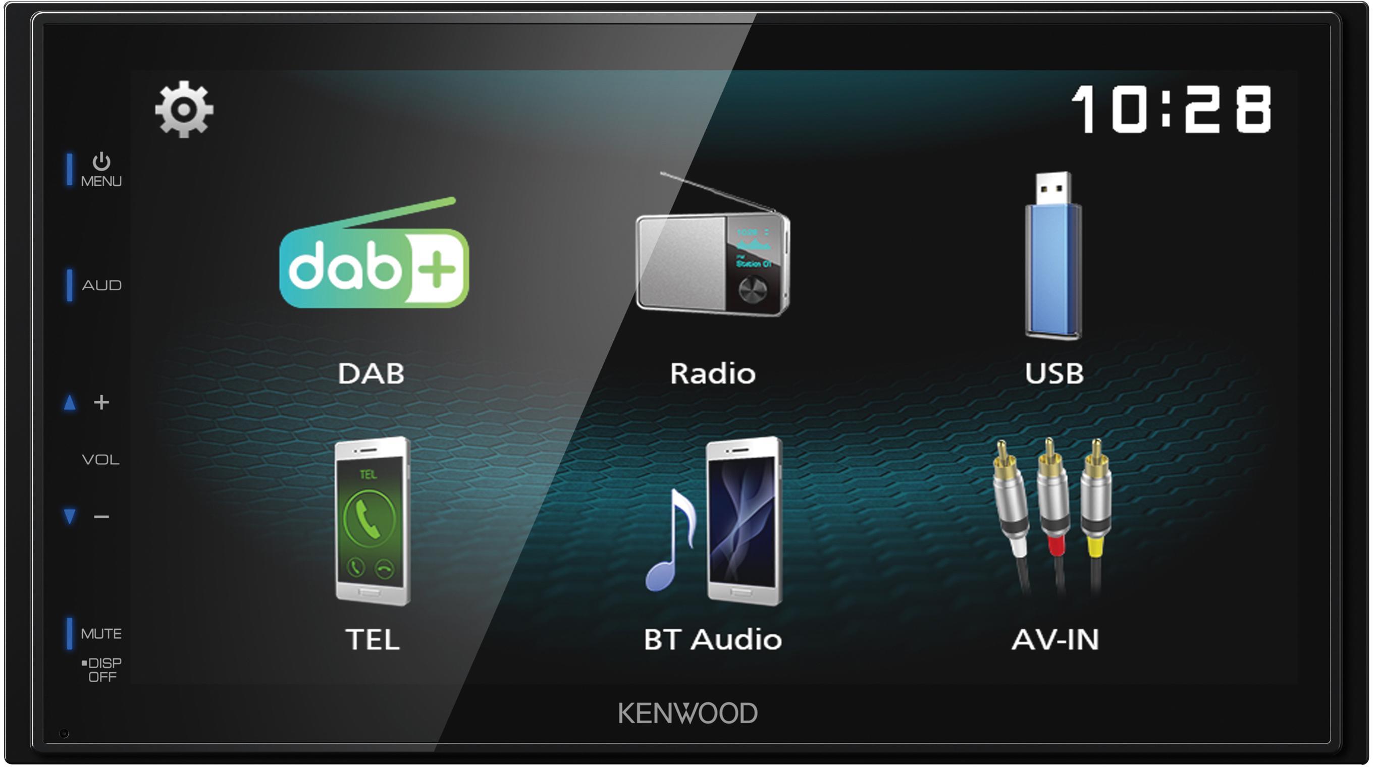 Kenwood DMX125DAB Car Stereo with Android Mirroring & DAB Halfords UK