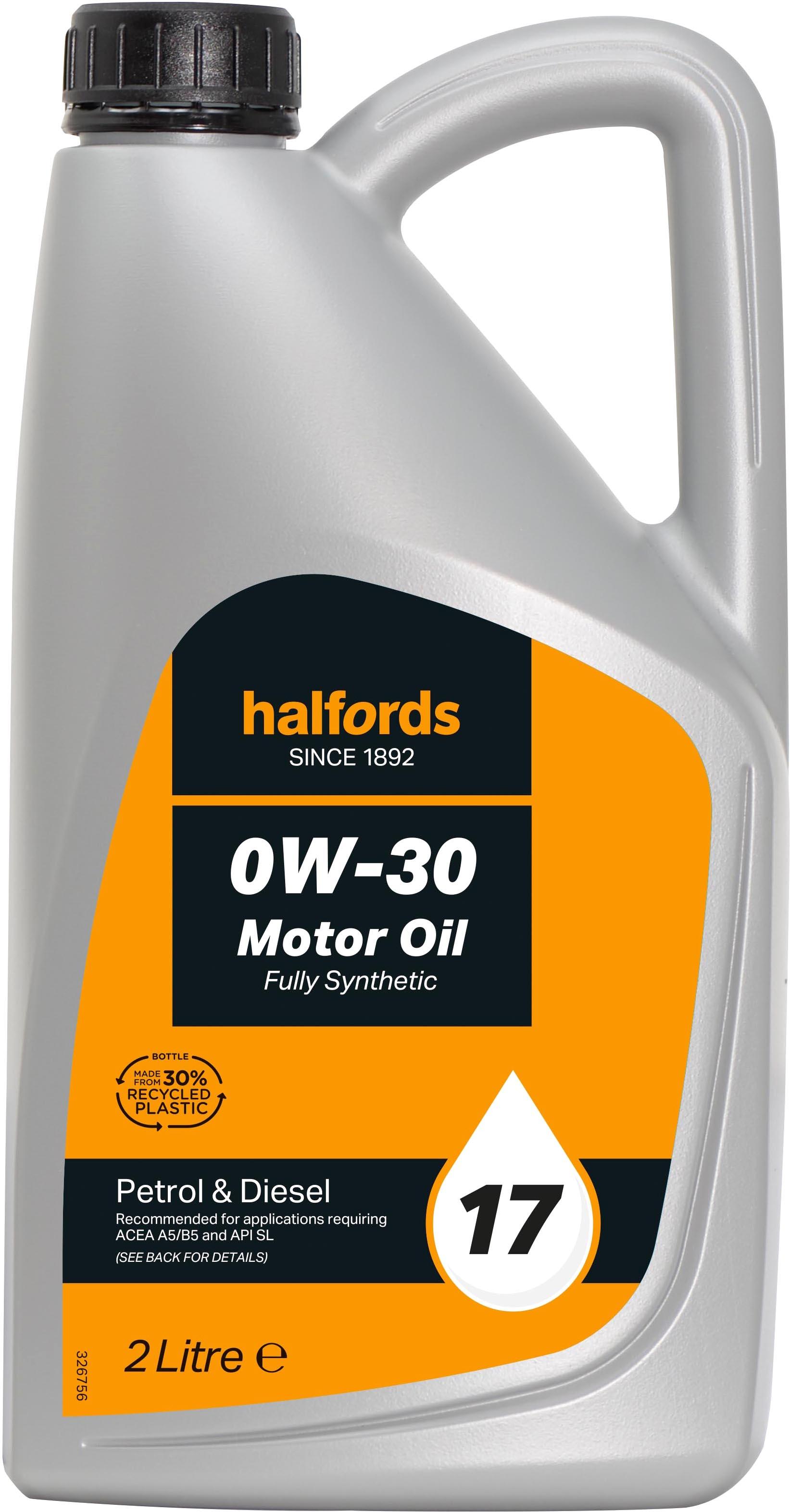 Halfords 0W30 Eco Fully Synthetic Engine Oil 17 2 Litres Halfords UK