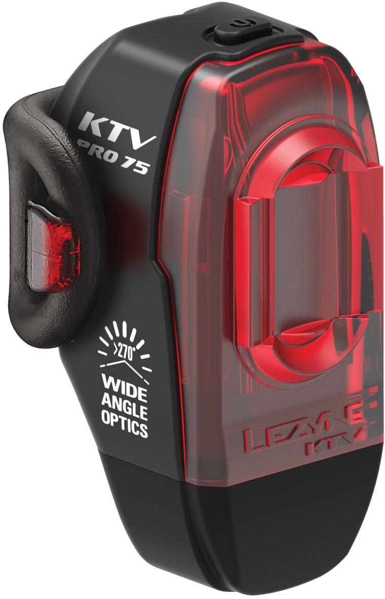 Lezyne LED KTV Pro Drive 75 Lumen Rear Bike Light Black Halfords UK