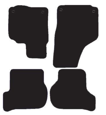 VW Jetta Premium Mats 4 Clips (SS2900) Halfords UK