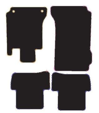 Mercedes C Class Automatic Premium Mats 2 Clips (SS2312) Halfords UK