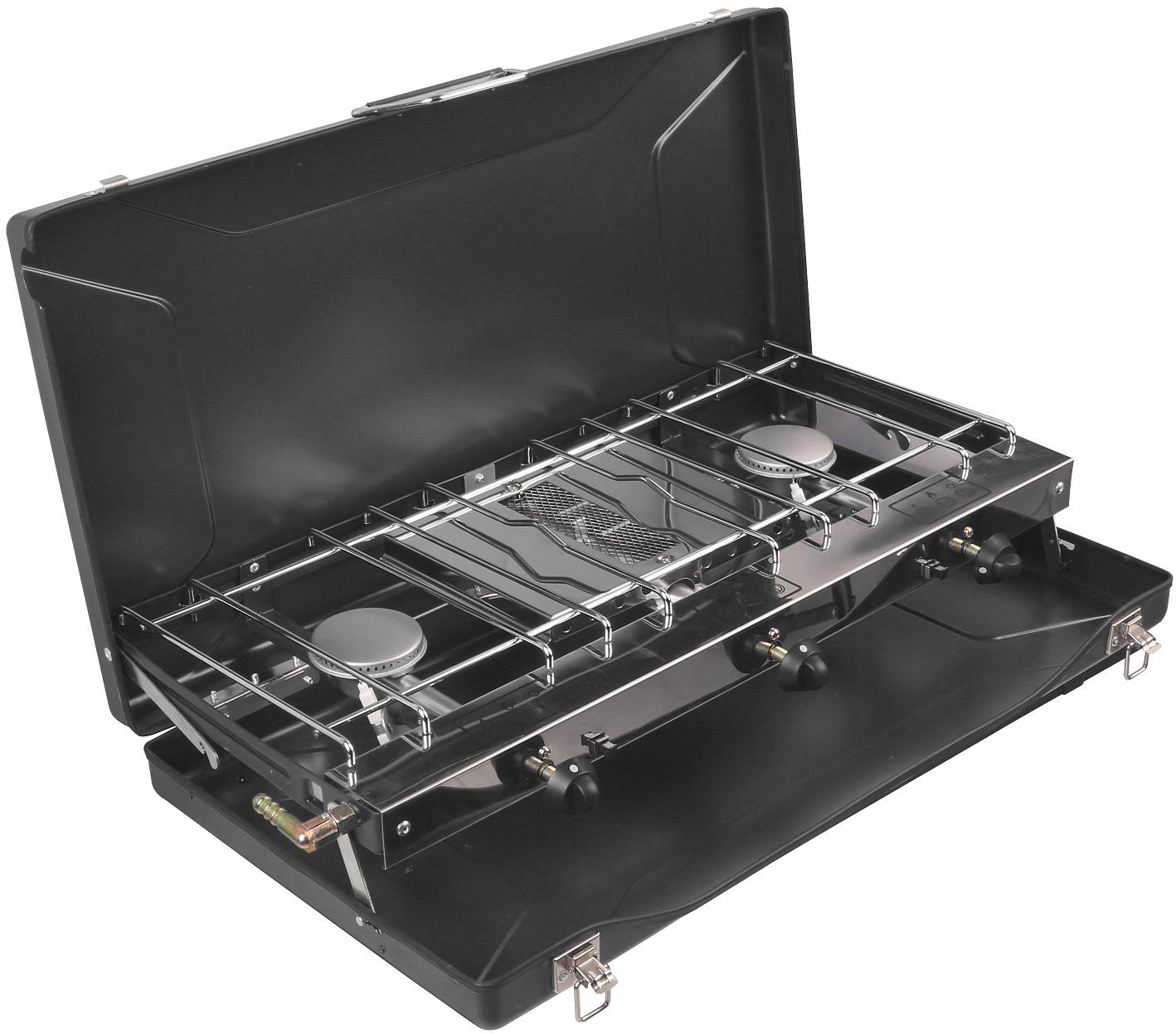 Halfords Double Stove with Grill Halfords UK