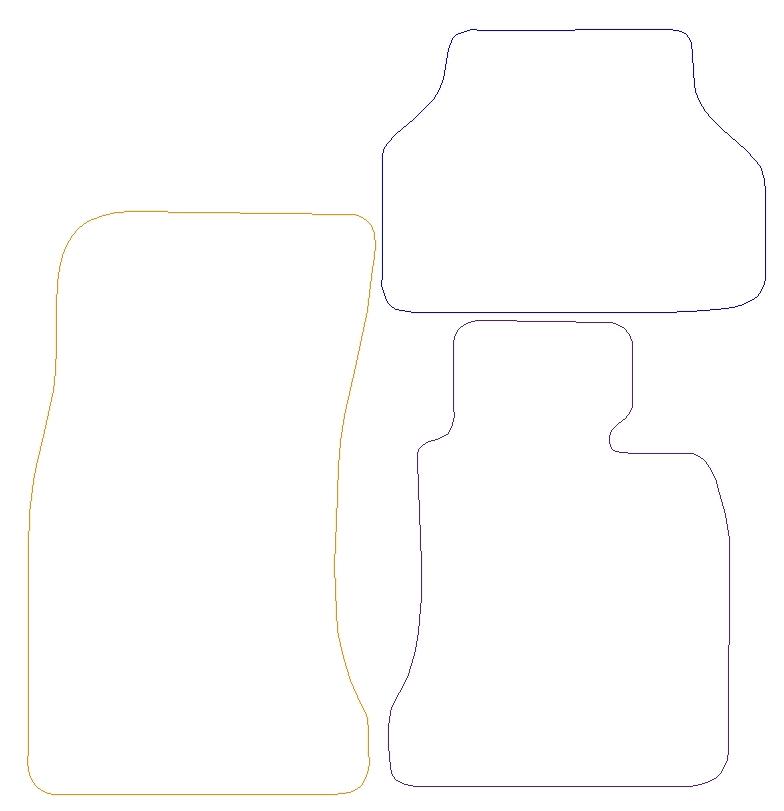 BMW E60/E61 (5 SERIES) Graphite Premium Mats 0 Clips (SS3116