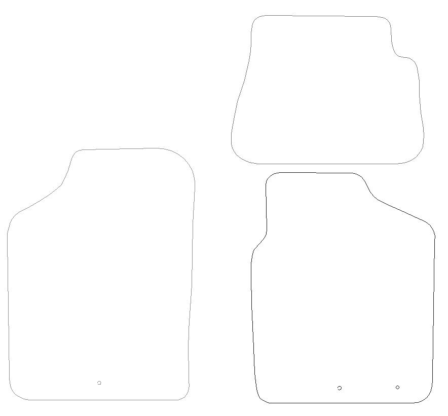 Kia Picanto Premium Mats 3 Clips (SS3759) Halfords UK