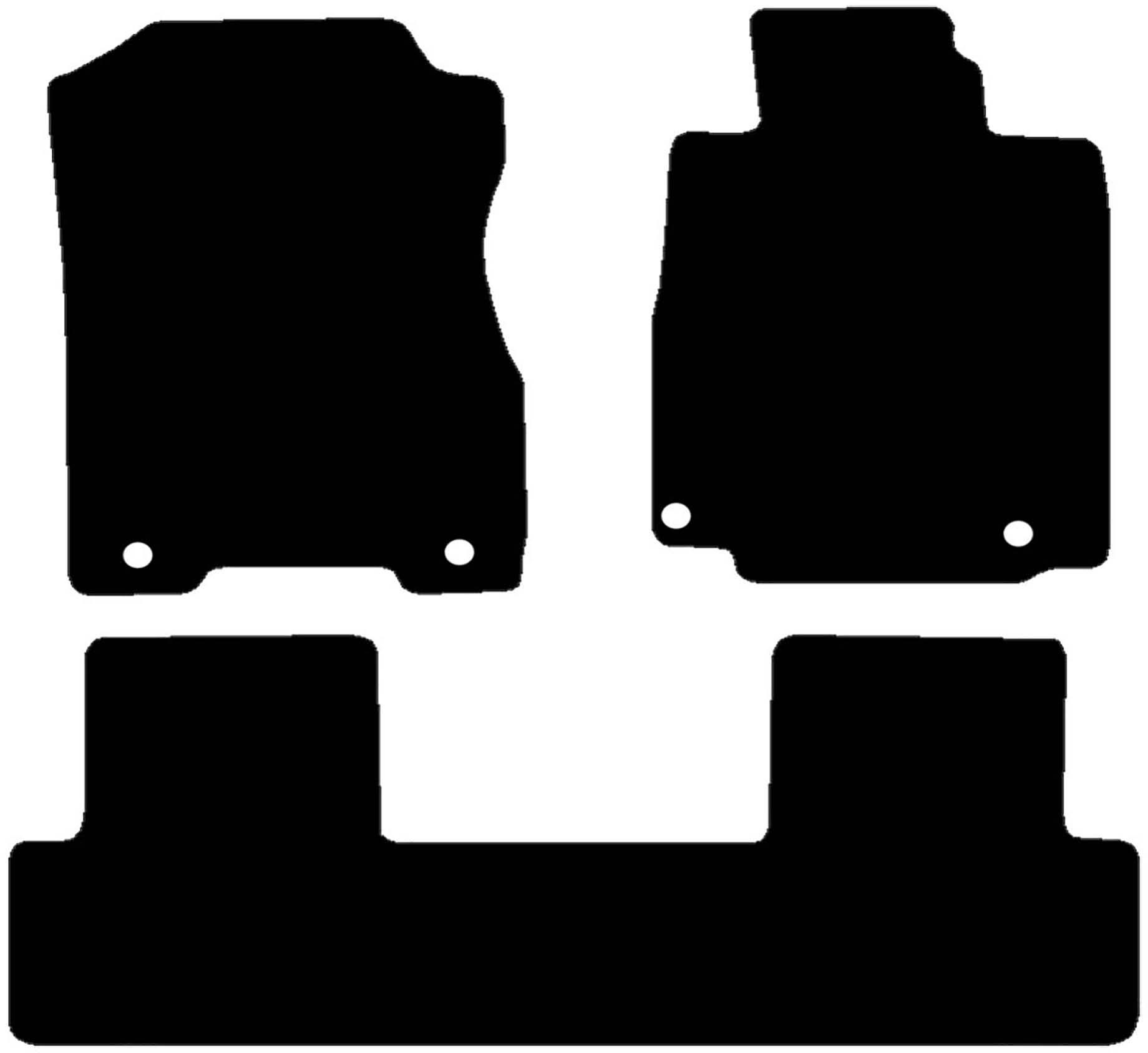 Halfords Honda CRV Set of 4 Standard Car Mats 4 Clips (EE0351) Halfords UK