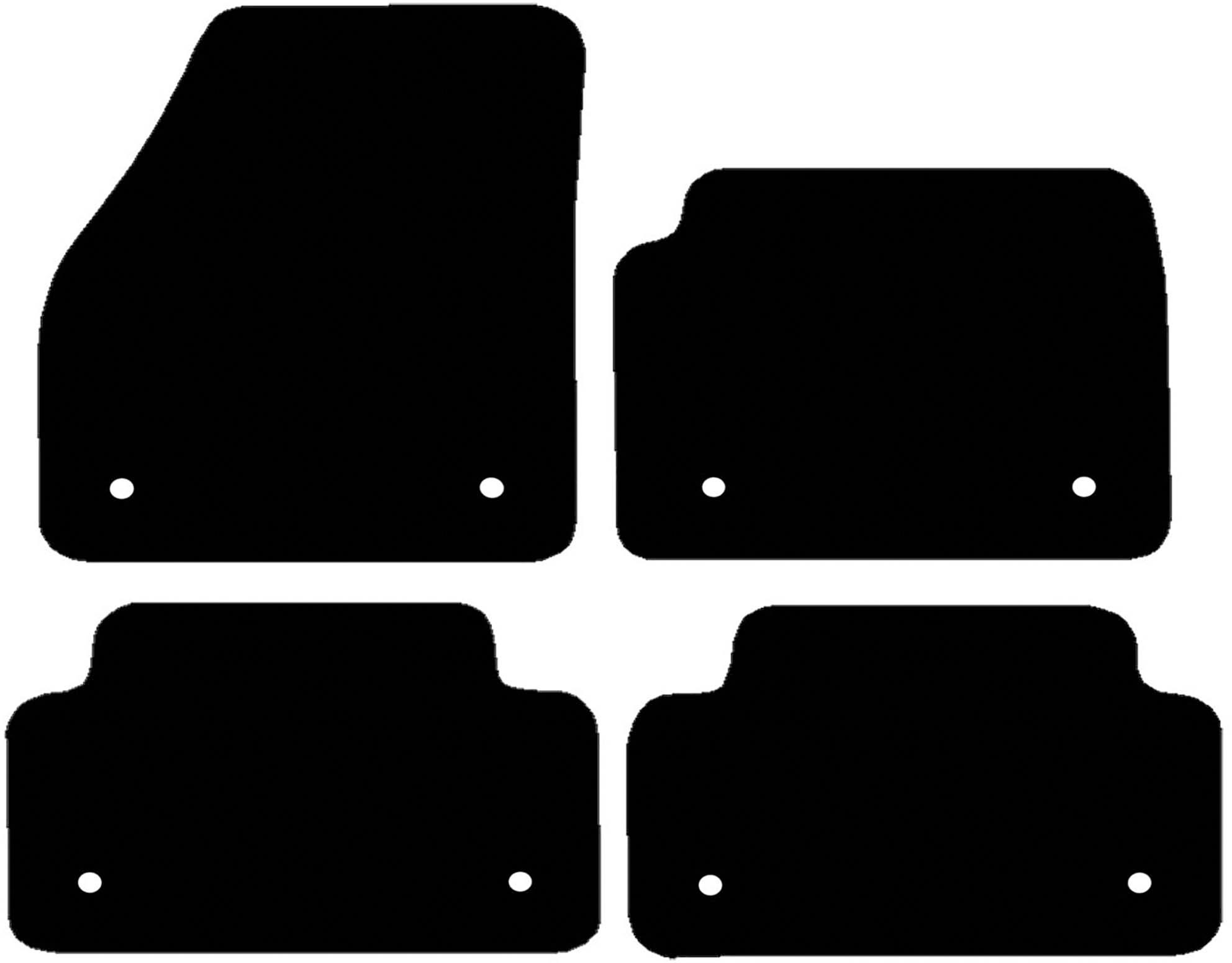 Jaguar E Pace Set of 4 Standard Car Mats 8 Clips (EE0412) Halfords UK