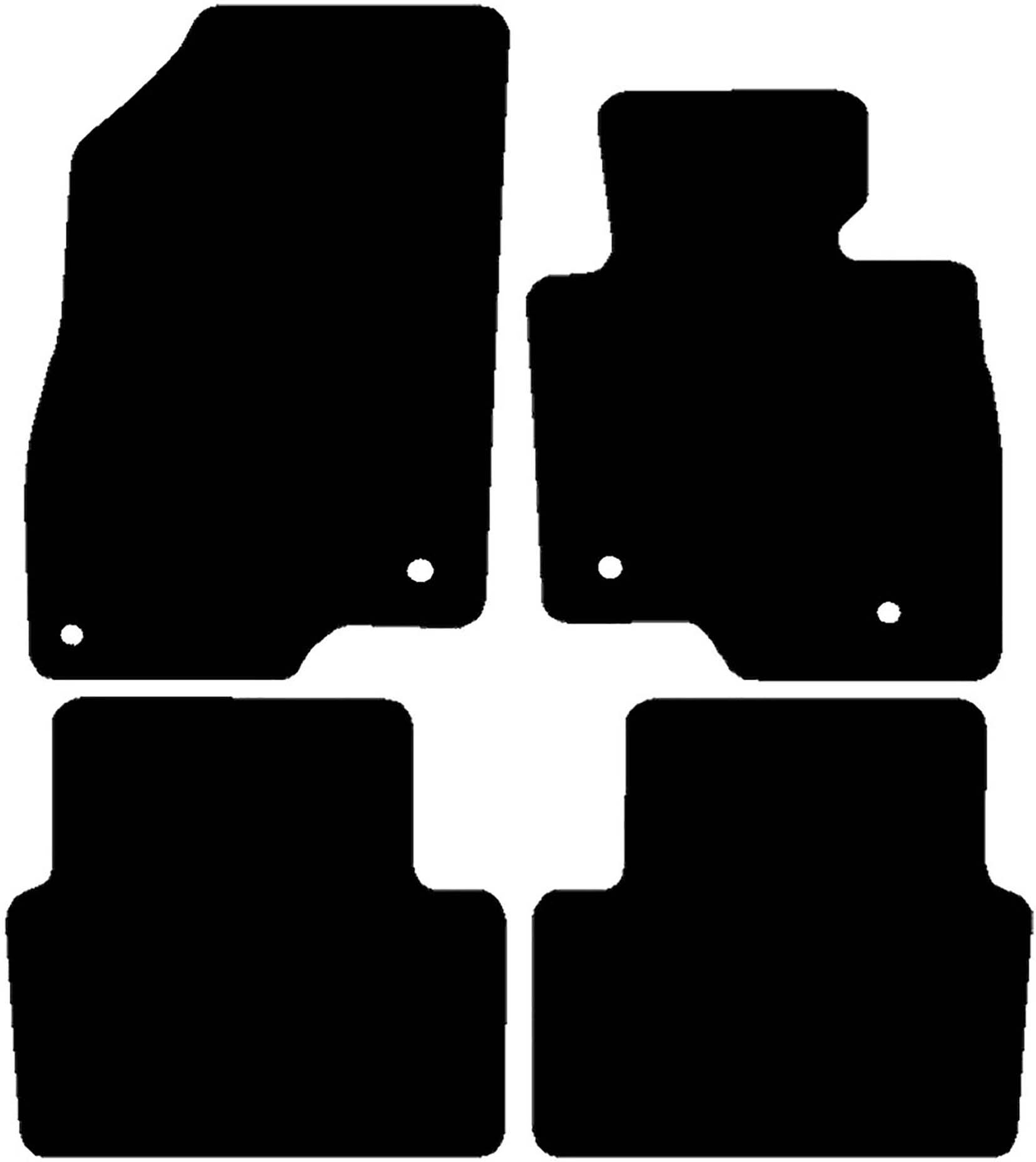 Halfords Mazda 3 Set of 4 Standard Car Mats 4 Clips (EE0531