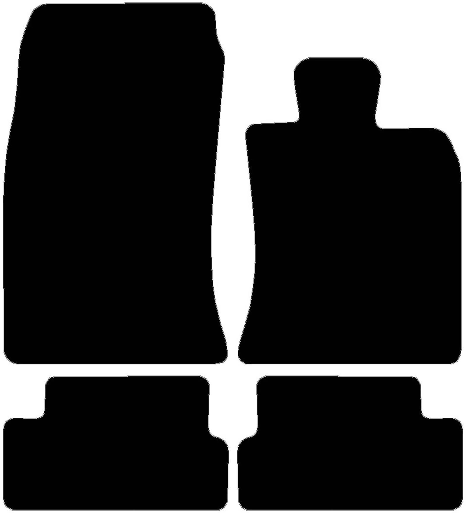 Halfords Mini R56 Set of 4 Standard Car Mats 0 Clips (EE0616