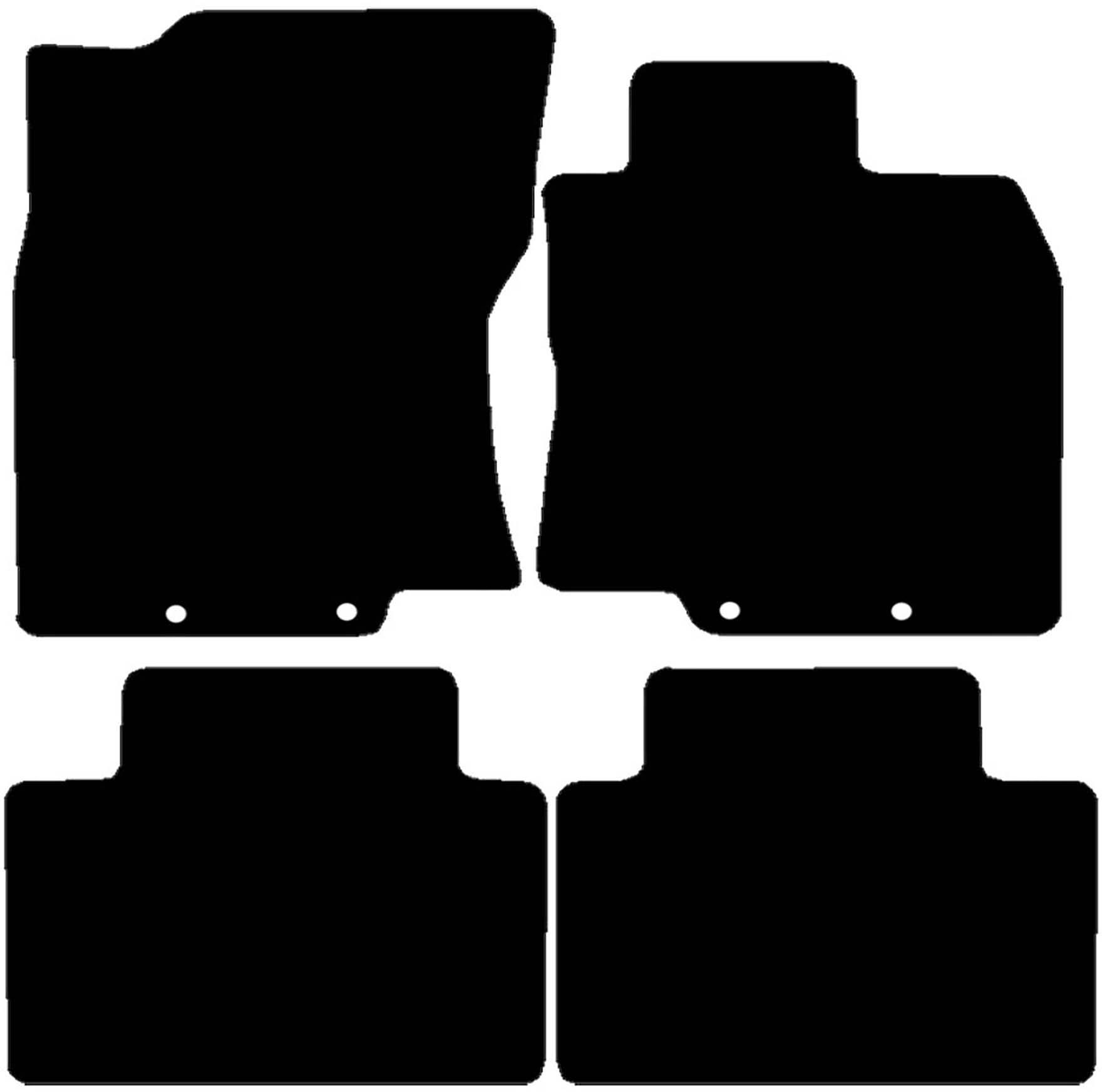 Halfords Nissan X Trail Set of 4 Standard Car Mats 4 Clips (EE0705