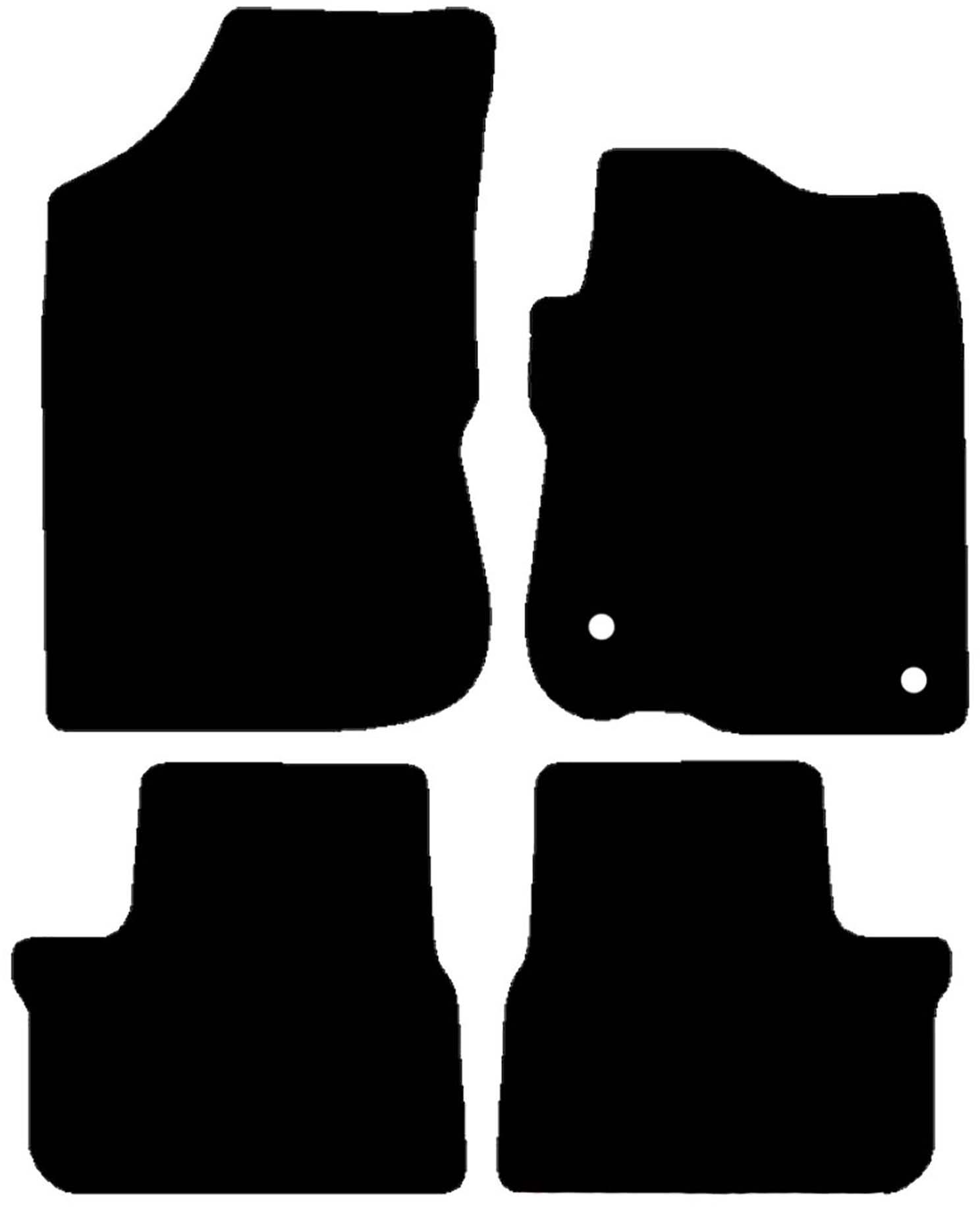 Halfords Peugeot 2008 Set of 4 Standard Car Mats 2 Clips (EE0712) Halfords UK