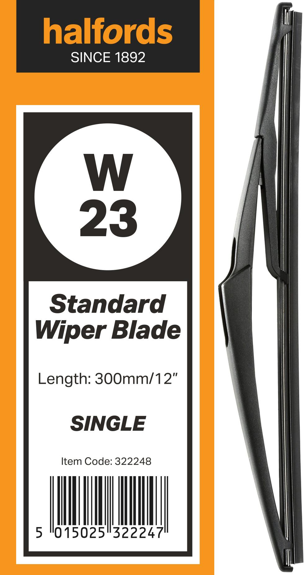 Halfords W23 Wiper Blade Single Halfords UK