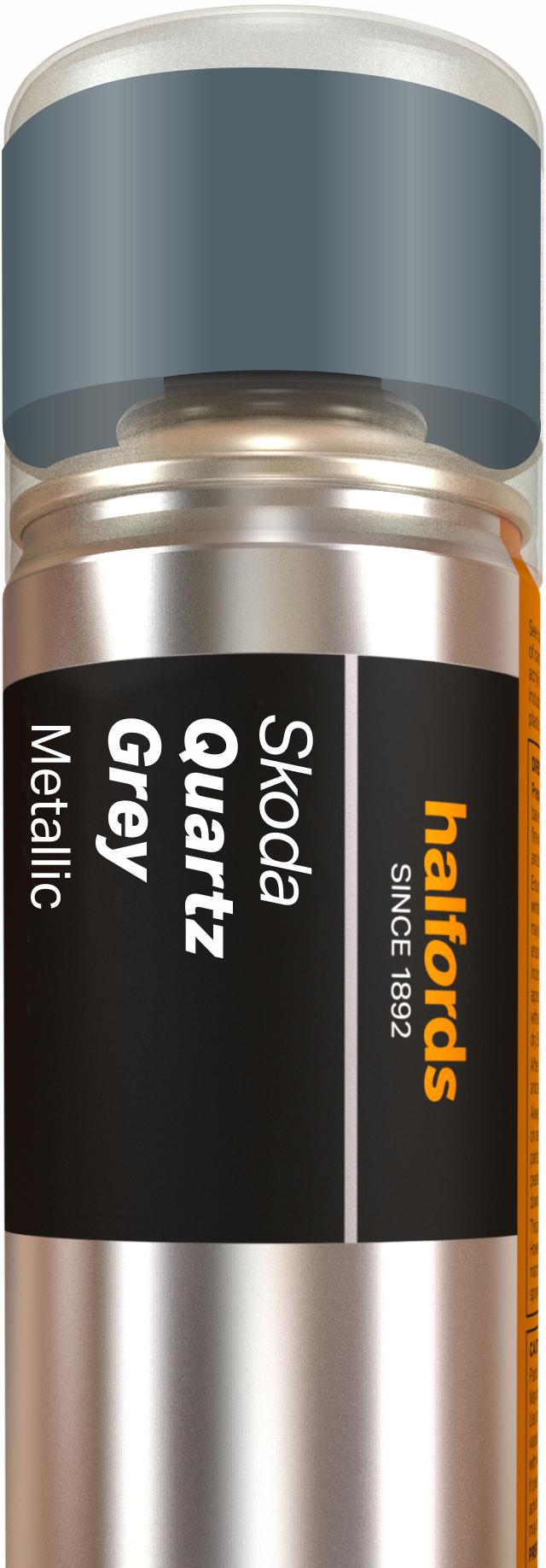 Halfords Skoda Quartz Grey Car Spray Paint 300ml Halfords UK