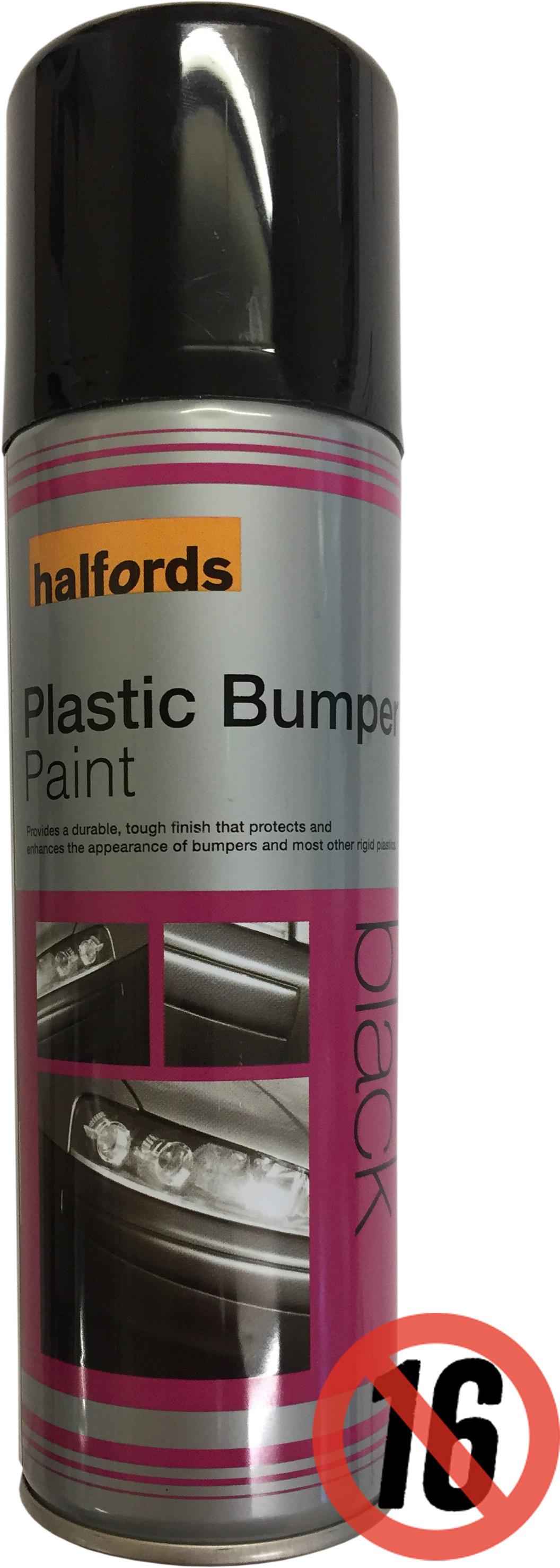 Halfords Plastic Bumper Paint Black 300ml Halfords UK