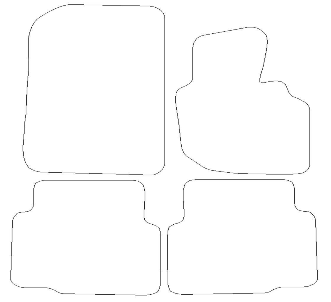 BMW E36 Graphite Luxury Mats 0 Clips (SS7067) Halfords UK