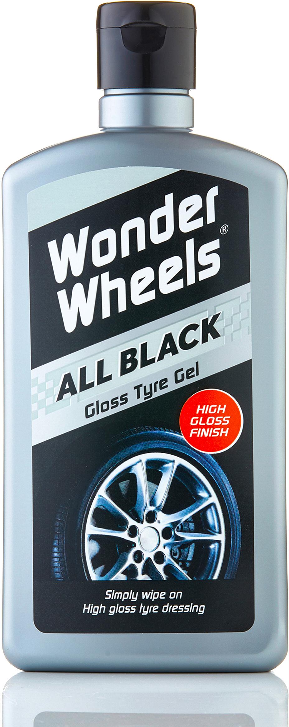Wonder Wheels Black Gloss Tyre Gel 500ml Halfords UK