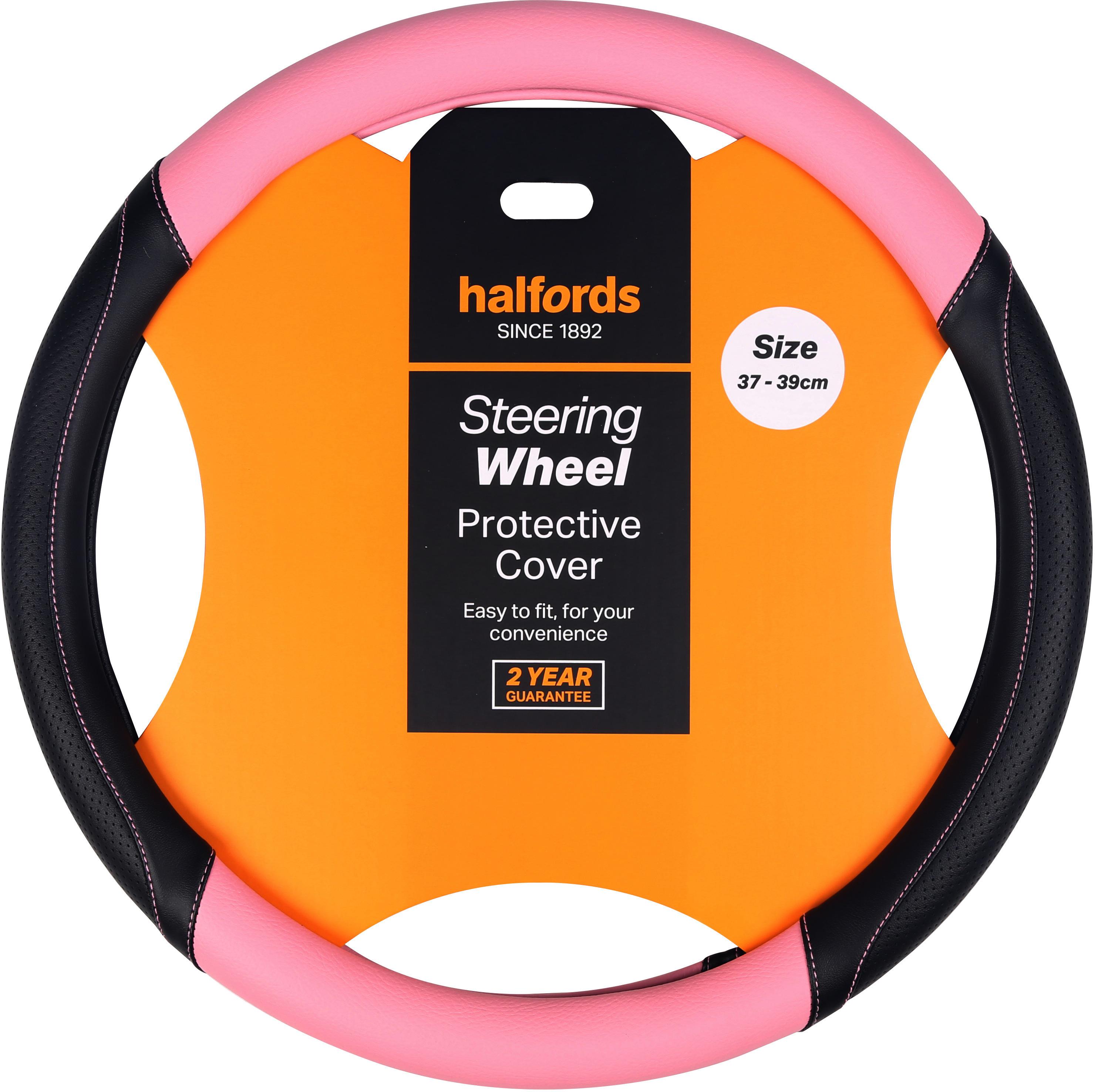 Halfords Pink steering wheel cover Halfords UK