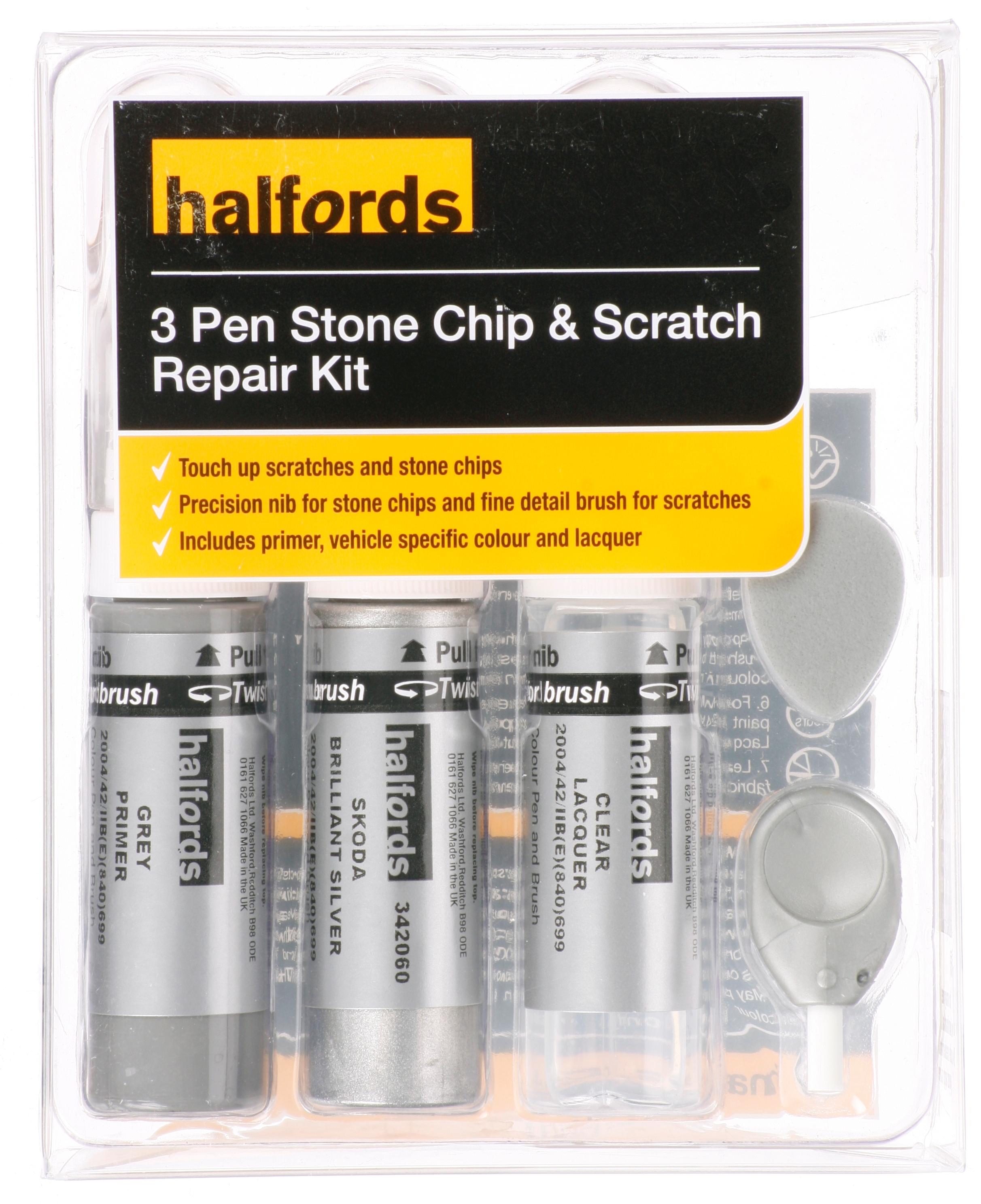 Halfords Skoda Brilliant Silver Scratch & Chip Repair Kit Halfords UK