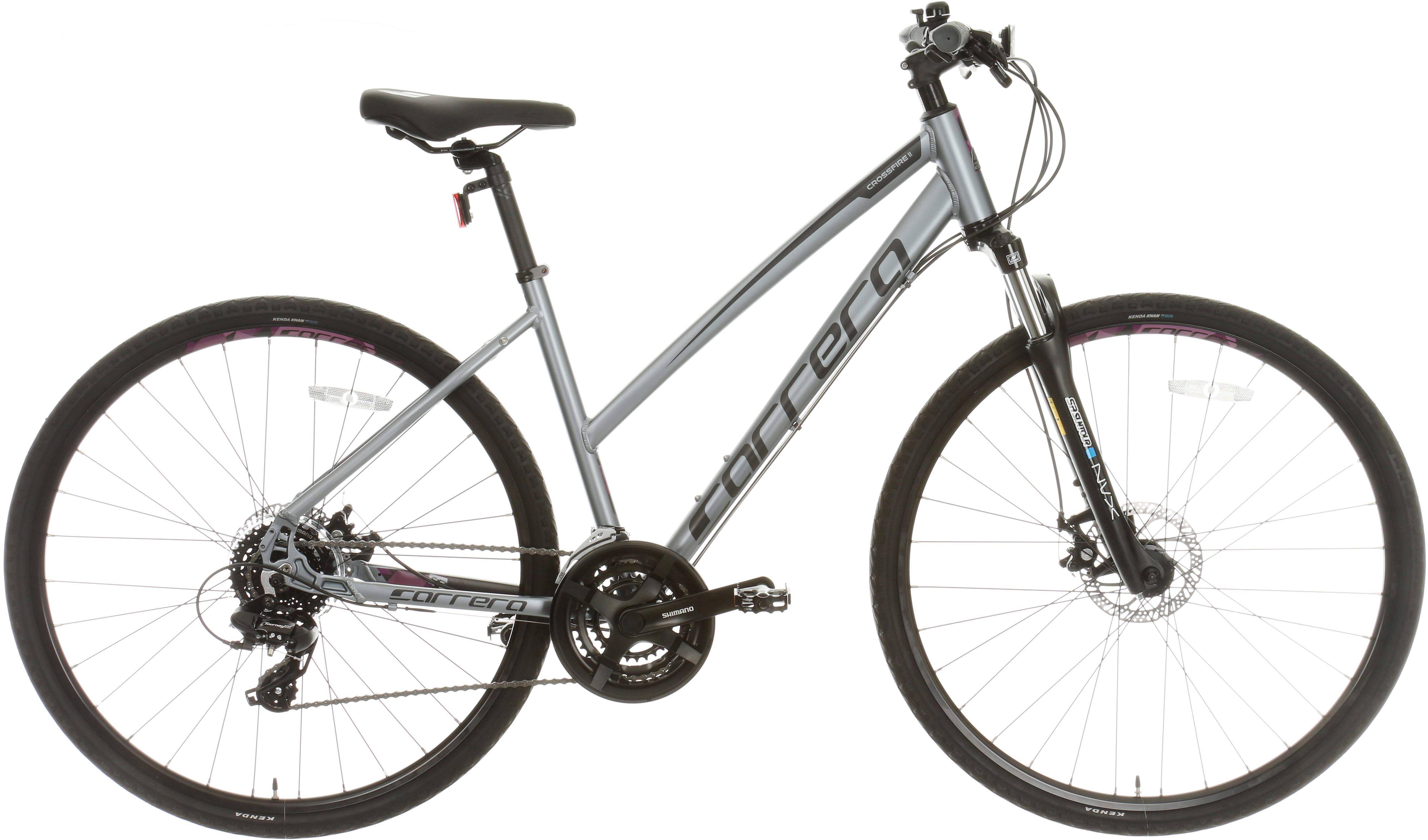 Carrera Crossfire 2 Womens Hybrid Bike Grey S, M, L Frames