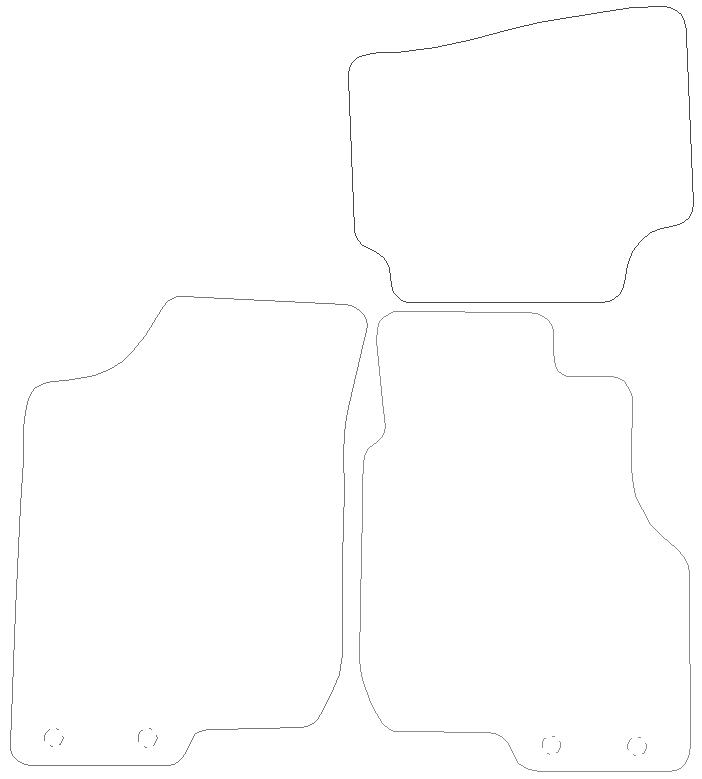 Kia Ceed Graphite Luxury Mats 4 Clips (SS7176) Halfords UK