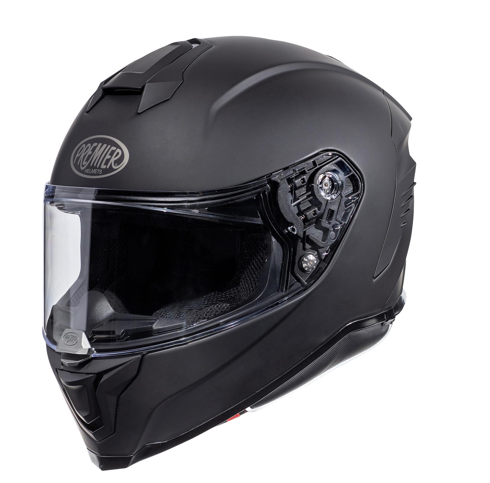 Premier Hyper Full Face Motorcycle Helmet Matt Black, S Halfords UK