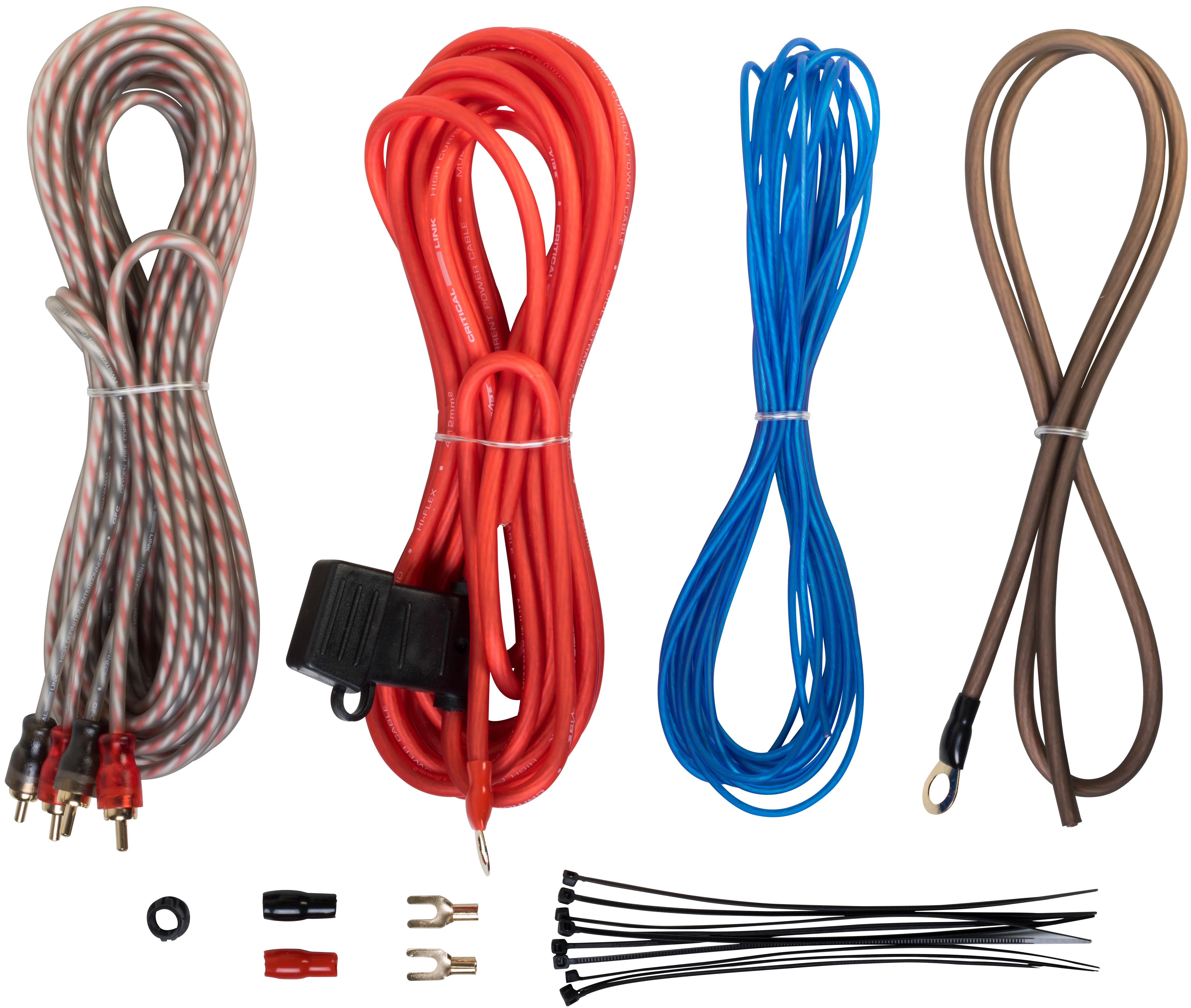 Vibe 10 AWG Basic Amp Wiring Kit Halfords UK