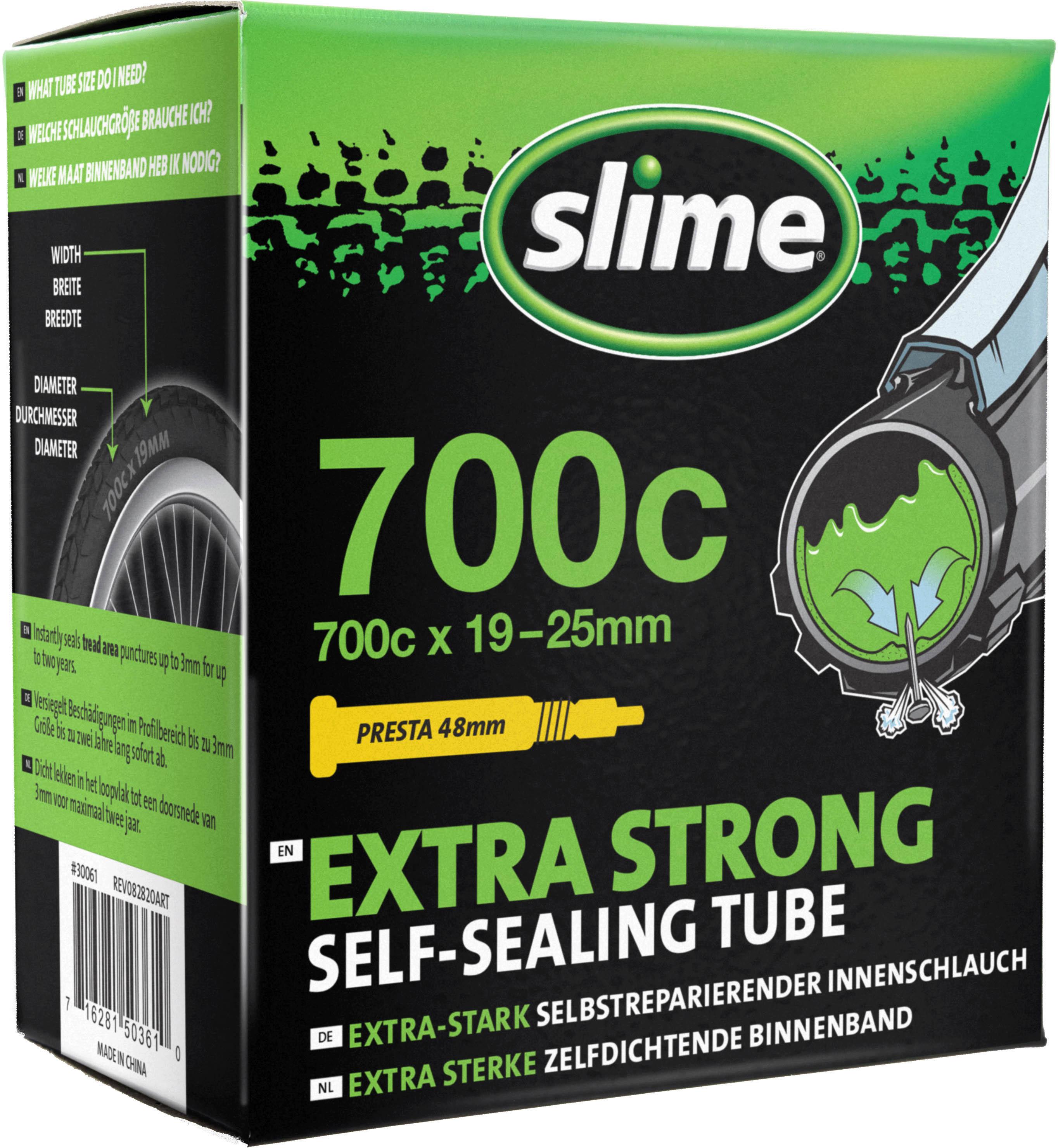 Slime SelfSealing Inner Tubes 700 x 19 25 Presta Halfords UK