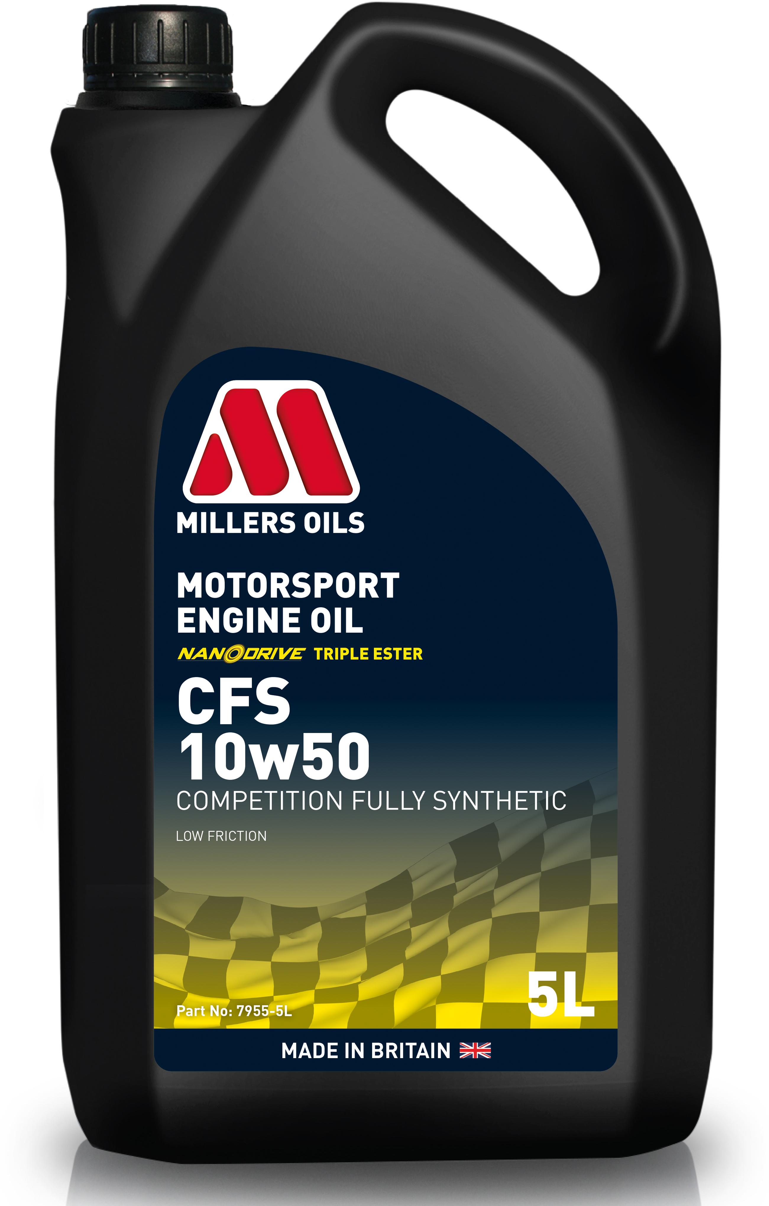 Millers Oils CFS 10W50 Motorsport Engine Oil 5L Halfords UK
