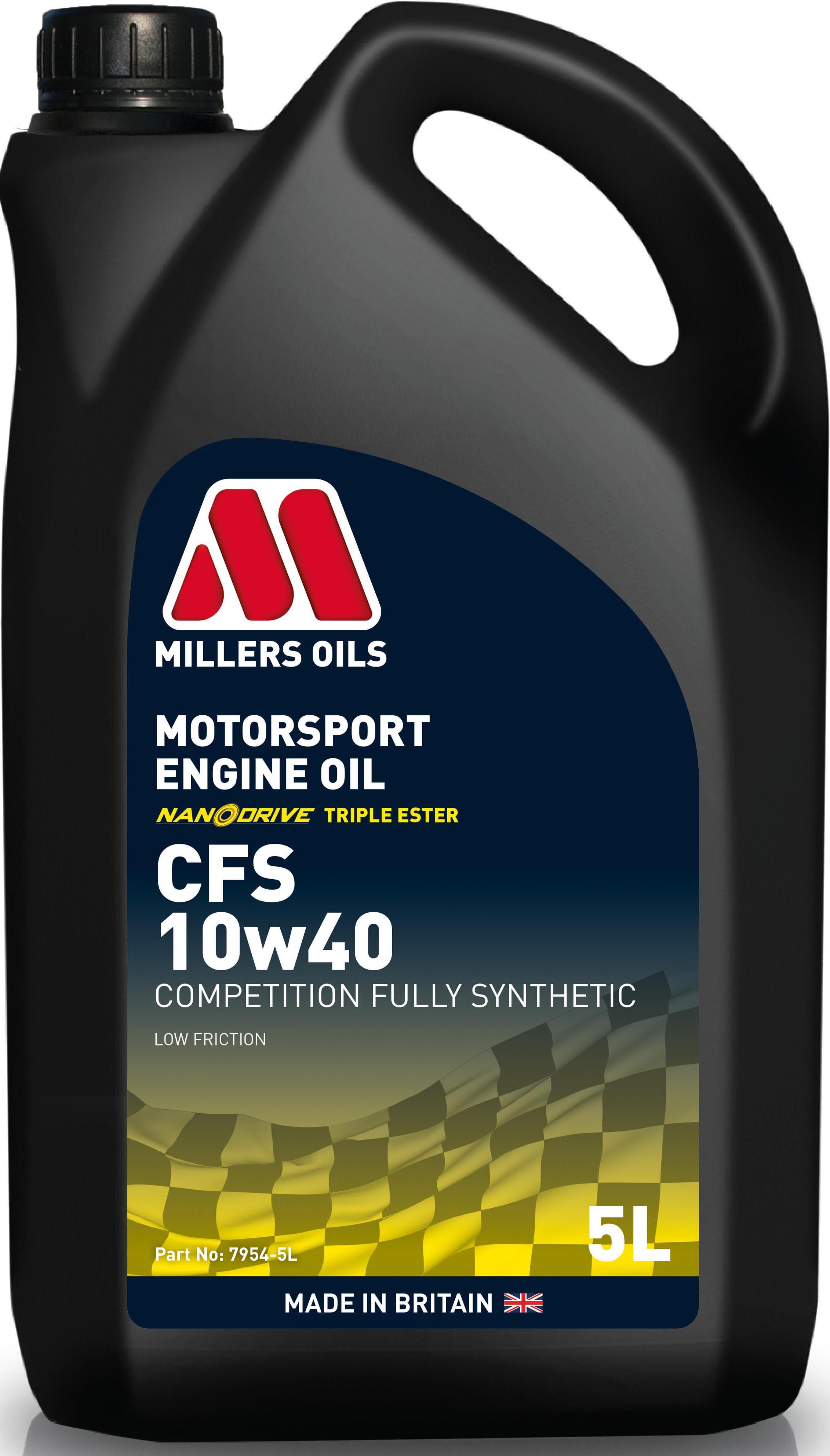 Millers Oils CFS 10W40 Motorsport Engine Oil 5L Halfords UK