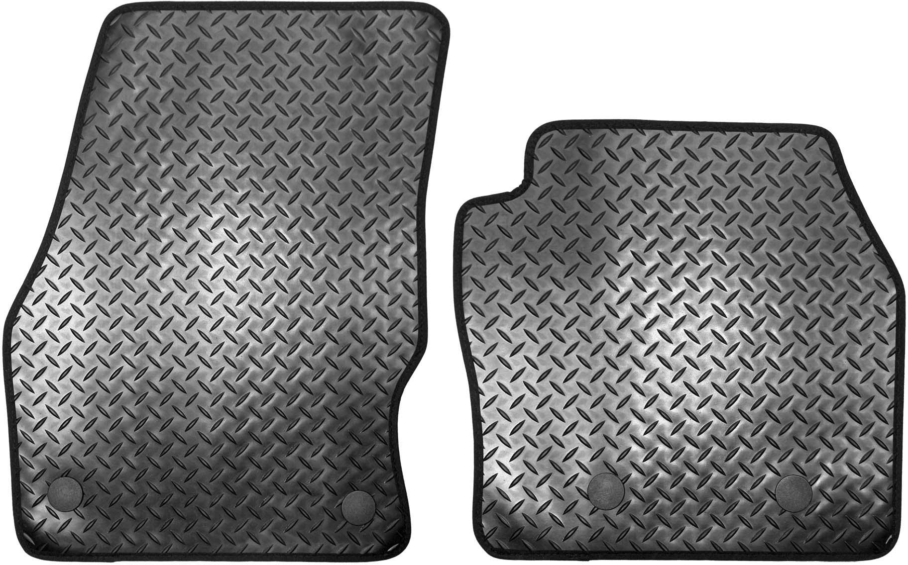 Halfords Ford Transit Connect Rubber Van Mats 4 Clips (WW57166
