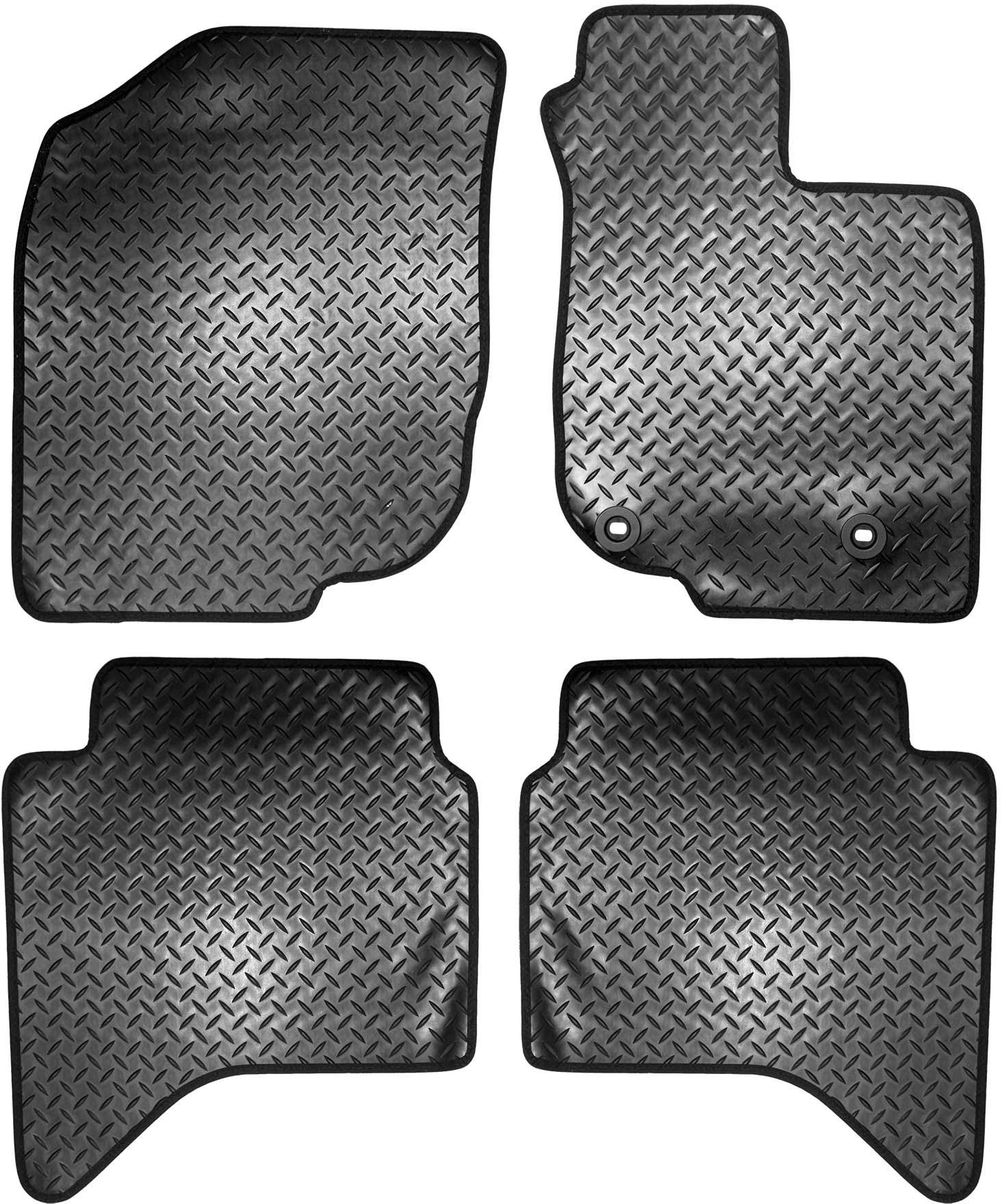 Halfords Toyota HiLux Double Cab Rubber Van Mat 2 Clips (SS7035