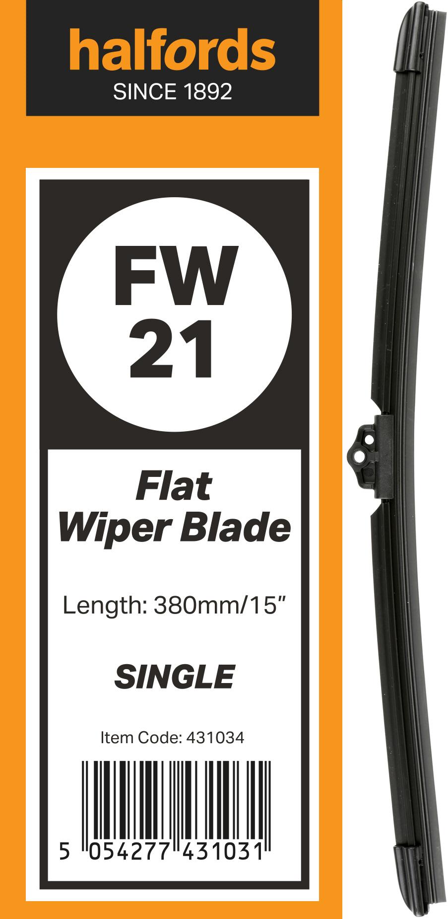 Halfords Flat Wiper Blade Single FW21 Halfords UK