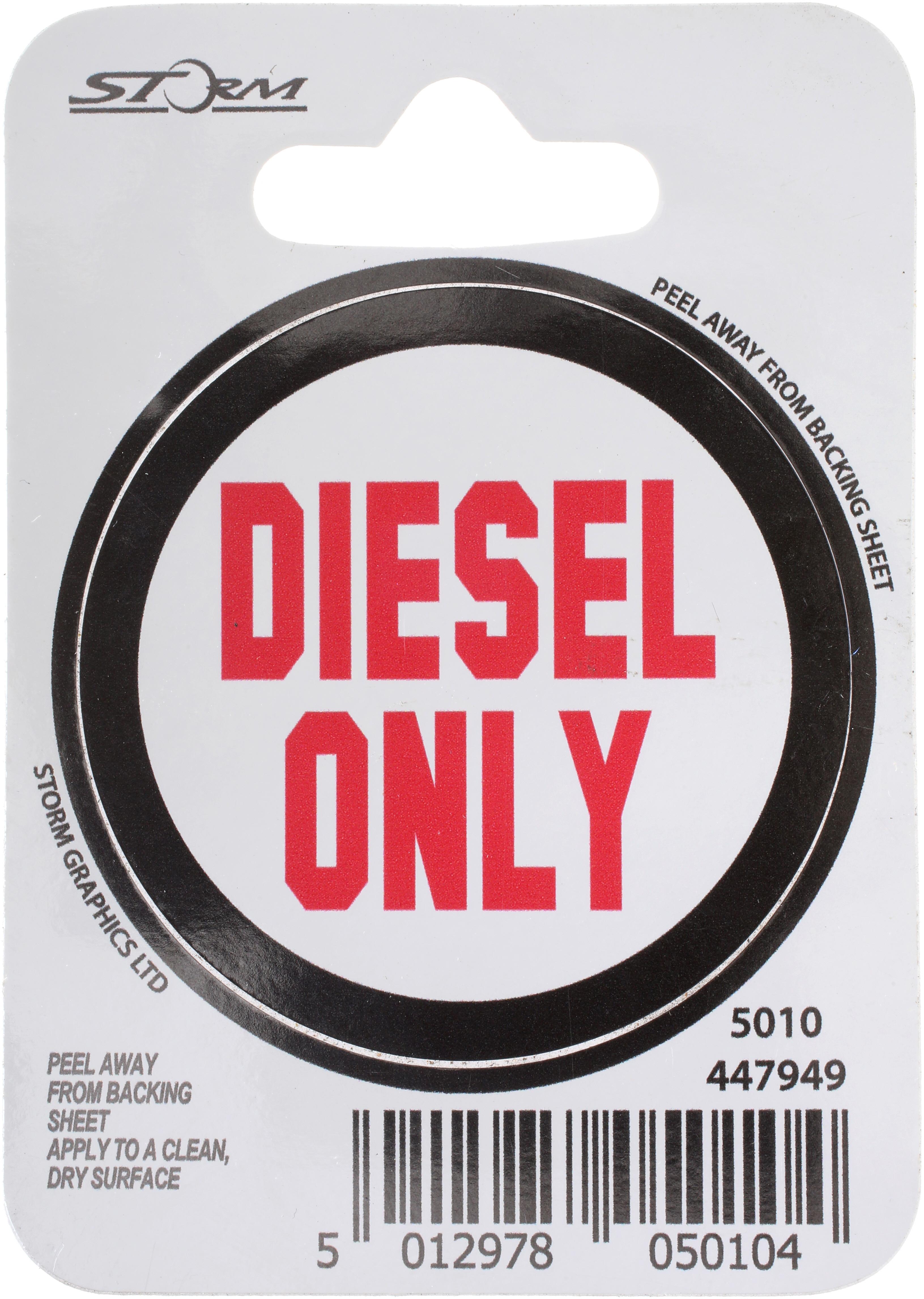 Diesel Sticker Halfords UK