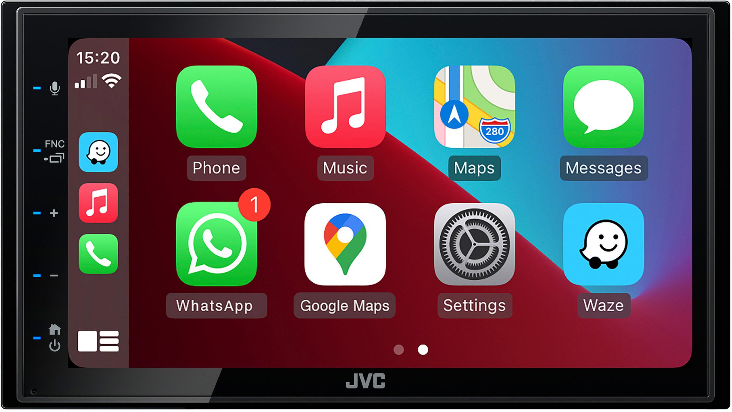 JVC KWM560BT Car Stereo with Apple CarPlay & Android Auto Halfords UK