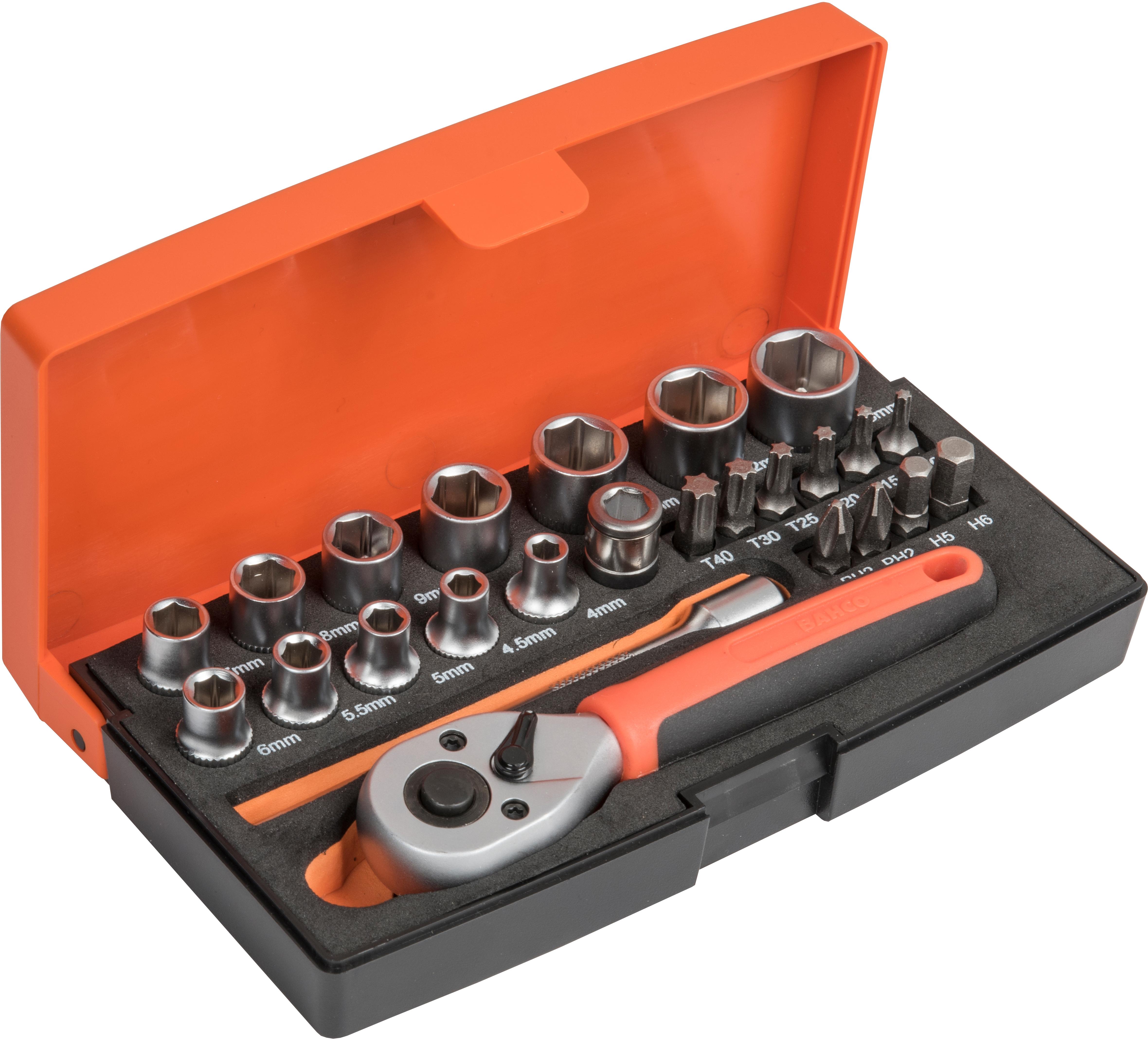 Bahco 25pc 1/4" Socket Set Halfords UK