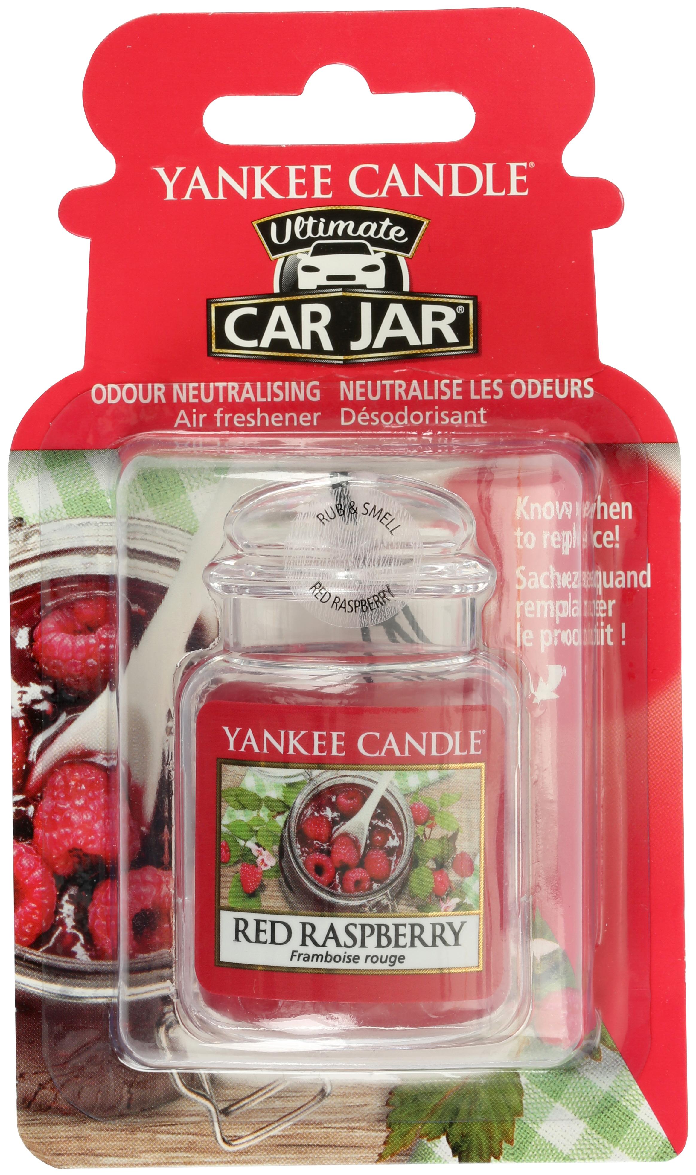 Yankee Candle Car Jar Ultimate Air Freshener in Red Raspberry Halfords UK