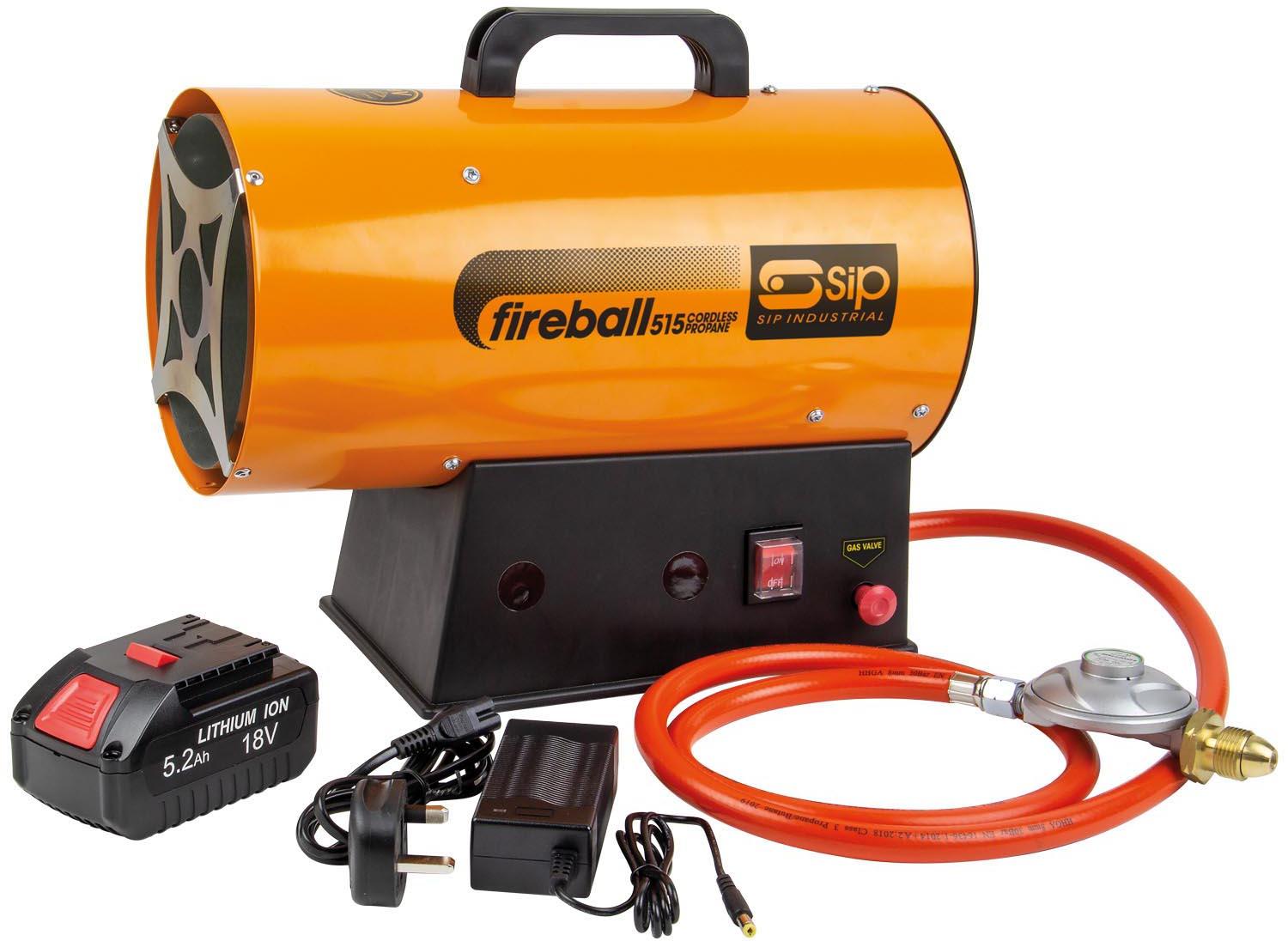 SIP Fireball 515 Cordless Propane Heater Halfords UK