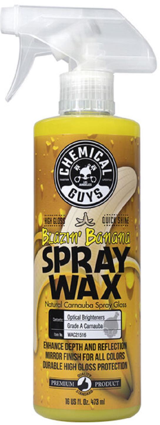 Chemical Guys Blazin Banana Carnauba Spray Wax Halfords UK