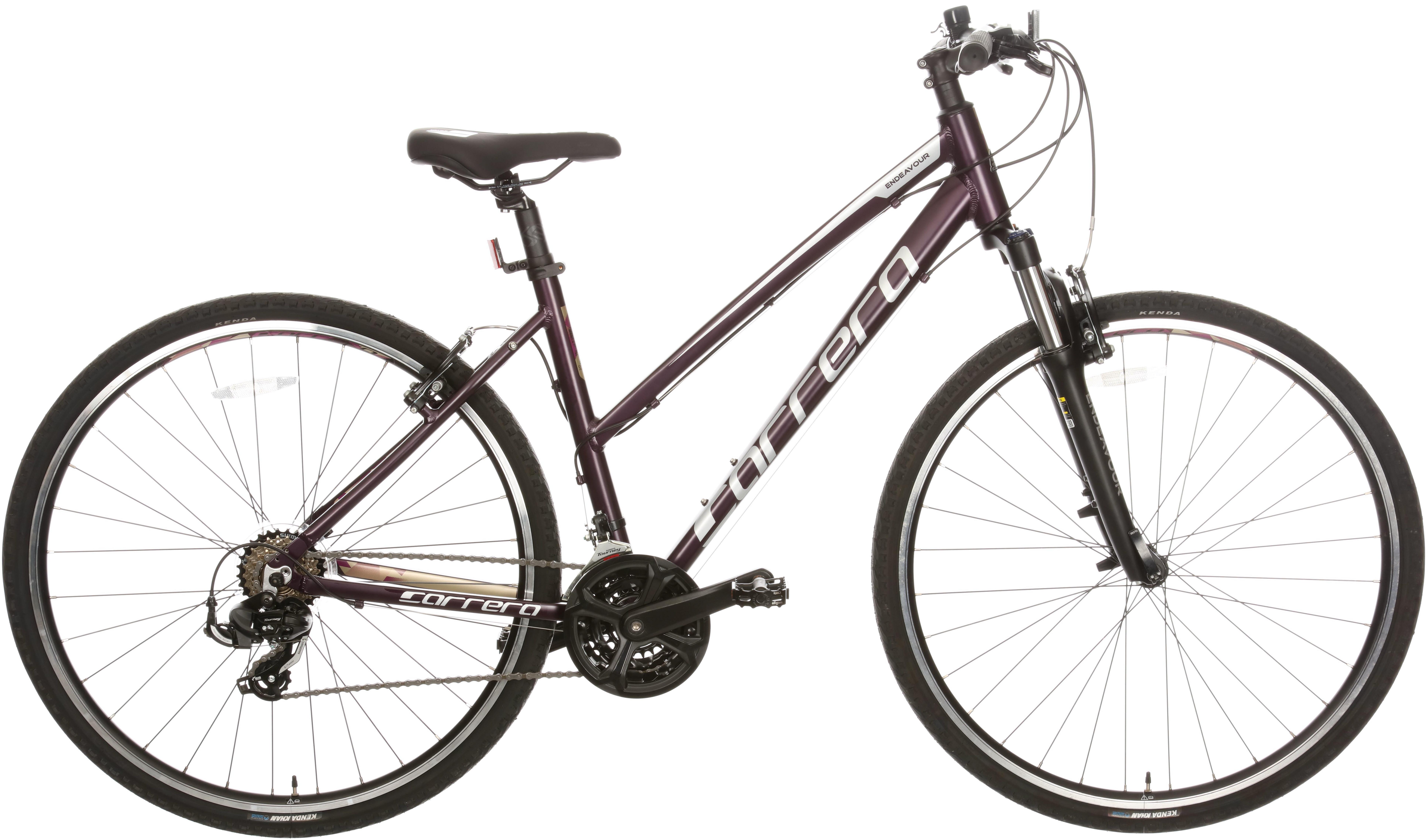 Carrera Endeavour Womens Hybrid Bike S, M, L Frames Halfords UK