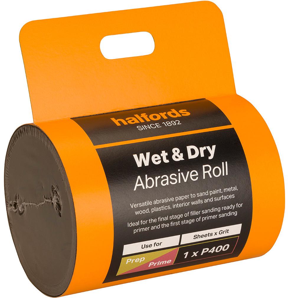 Halfords Wet & Dry Sandpaper Roll P400 Halfords UK