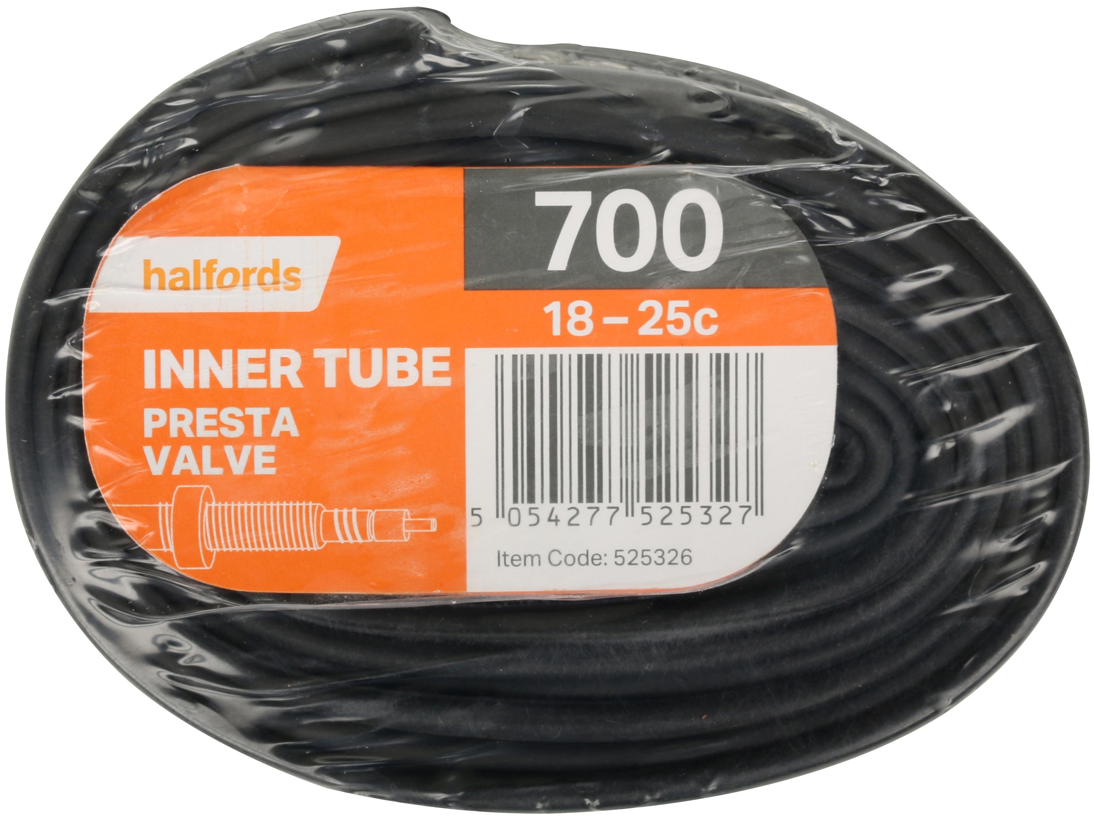 Halfords Bike Inner Tube, 700c x 18 25c, Presta Halfords UK