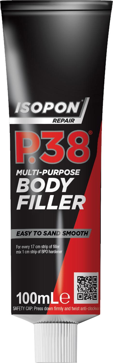 Isopon P.38 Multi Purpose Body Filler 100ml Tube Halfords UK