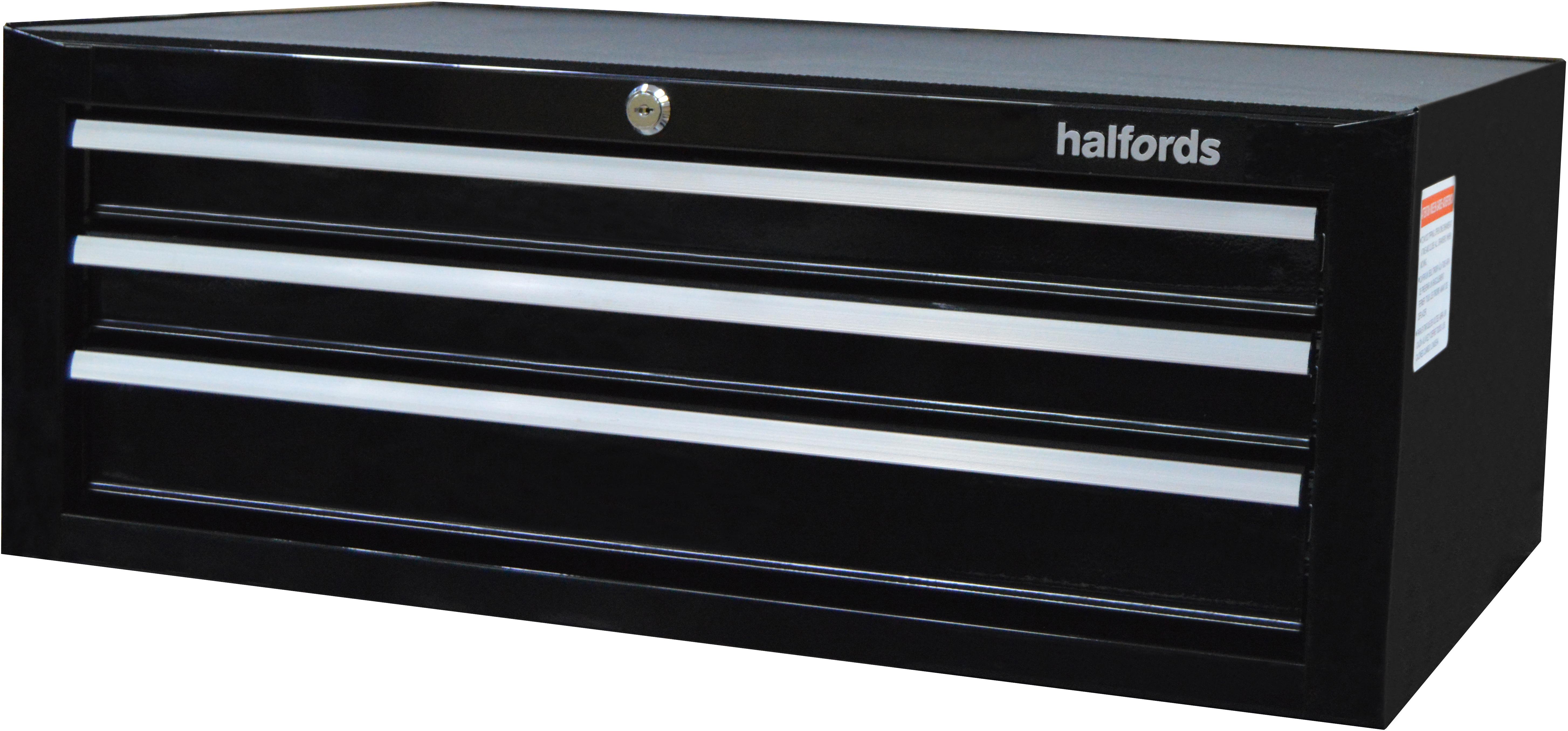 Halfords 3 Drawer Middle Chest Black Halfords UK