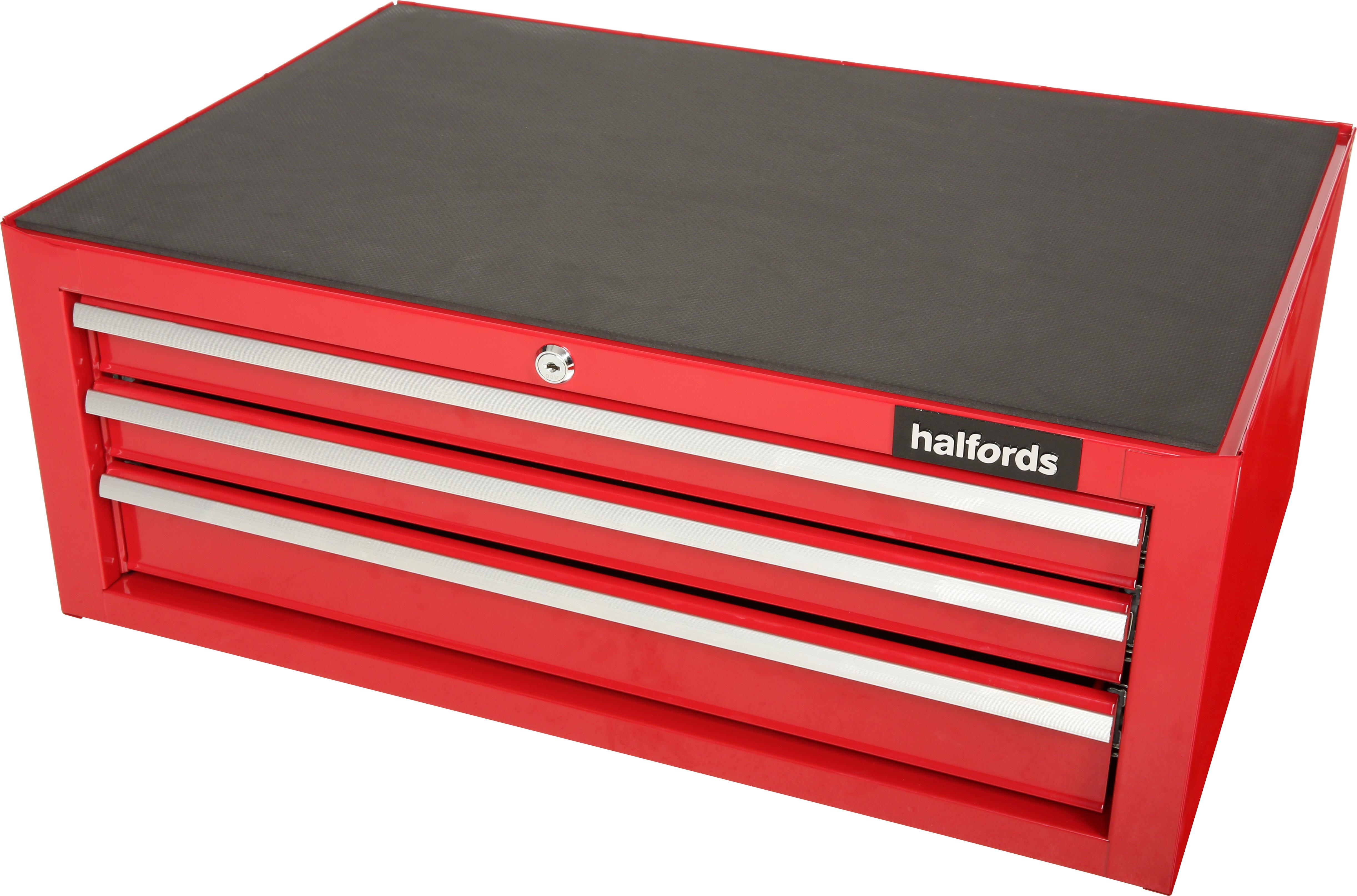 Halfords 3 Drawer Mid Chest Red Halfords UK